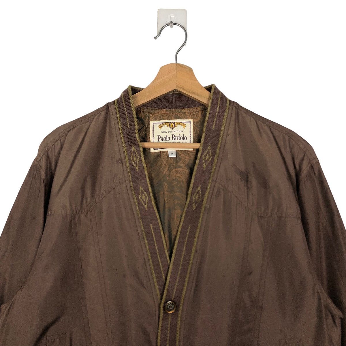 Japanese Brand 🔥90’s Vintage Cardigan Bomber Jacket Paola Rufola Size US M / EU 48-50 / 2 - 2 Thumbnail