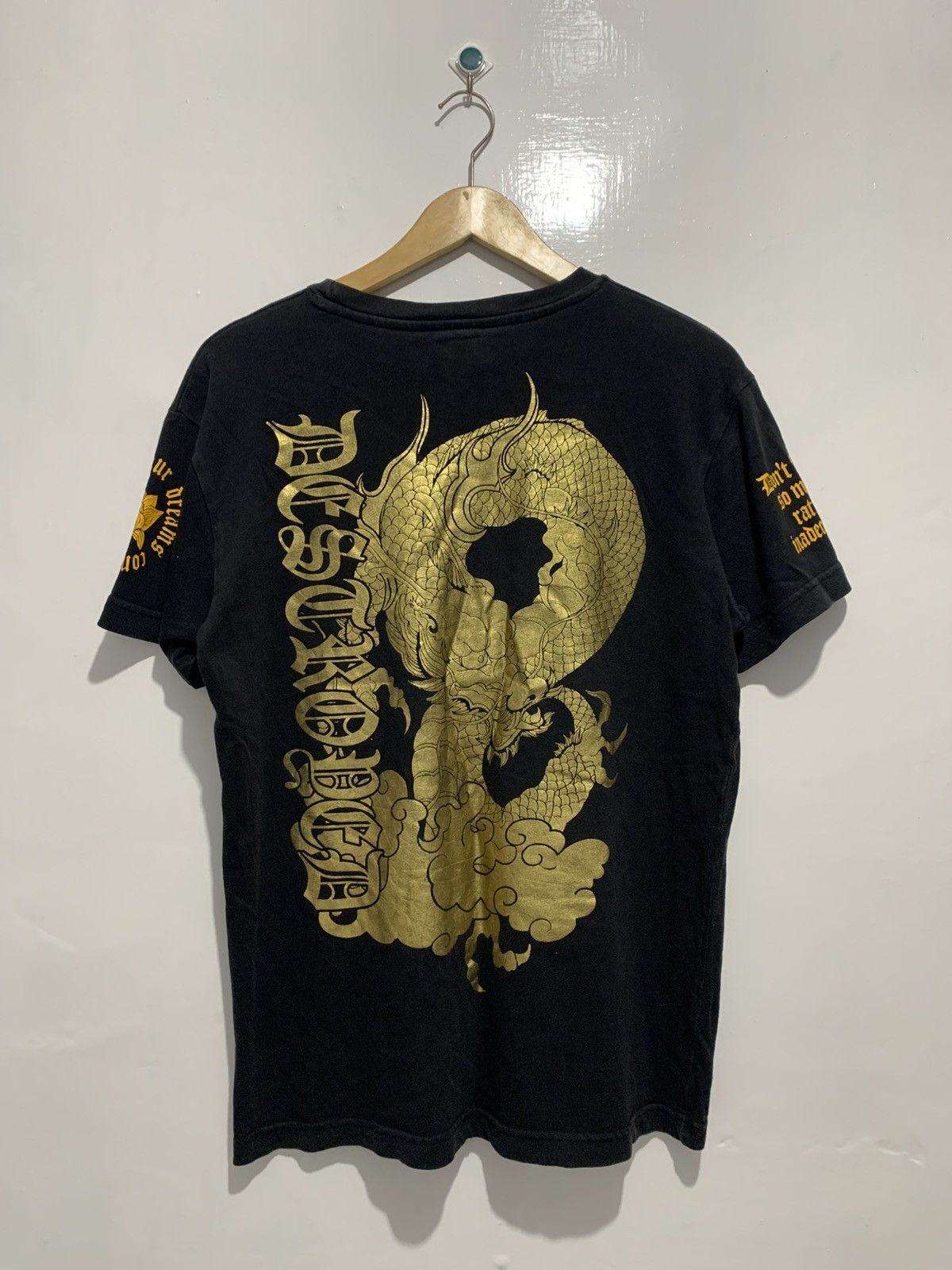 Karakuri Tamashii STRANGE HEAVEN Japanese Archieve Gothic Gold Poem Destroded Size US L / EU 52-54 / 3 - 4 Thumbnail