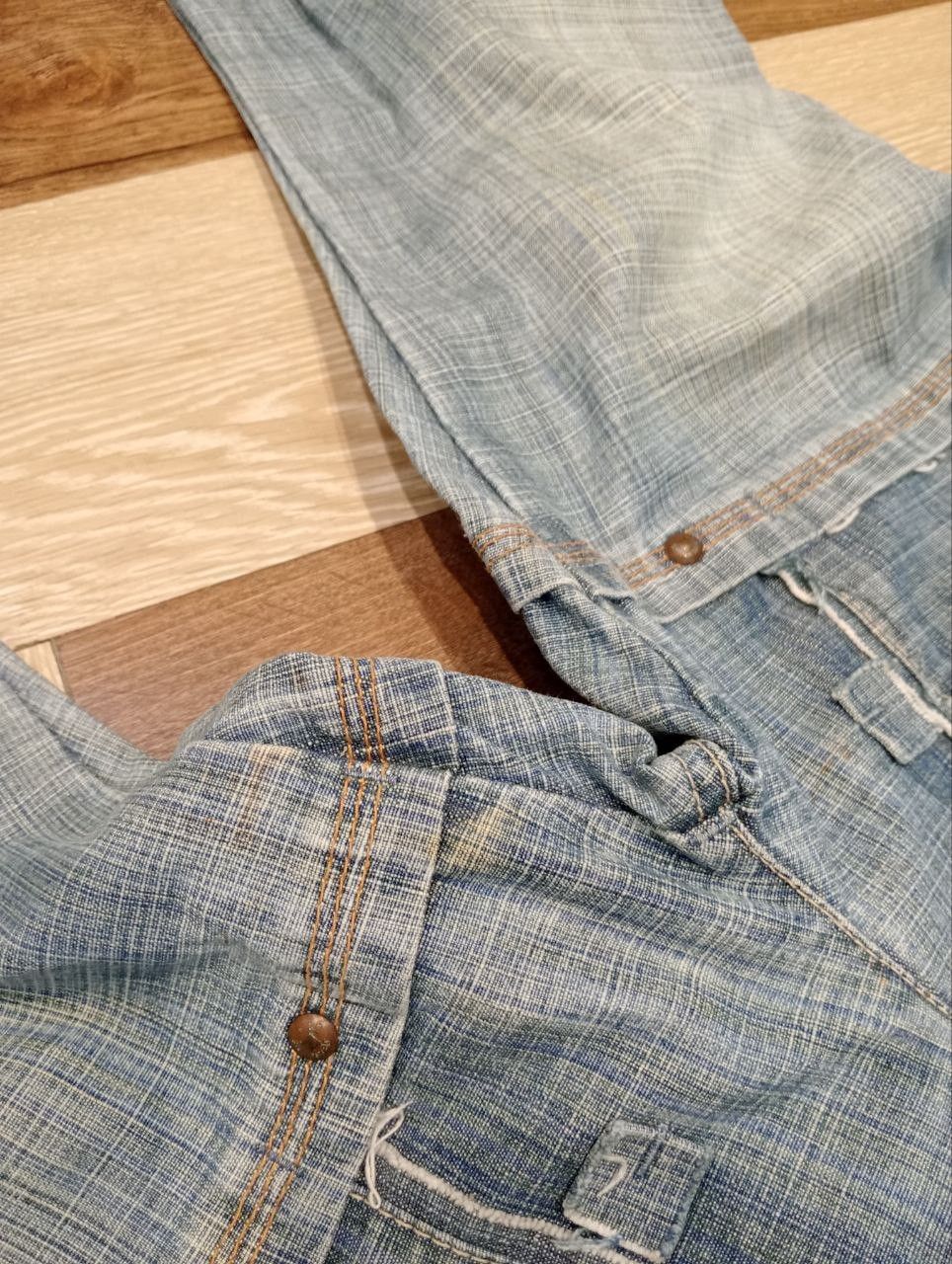 Marithe + Francois Girbaud MARITHE FRANCOIS GIRBAUD BANDAGE DENIM FLARED PANTS Size 29" - 9 Thumbnail