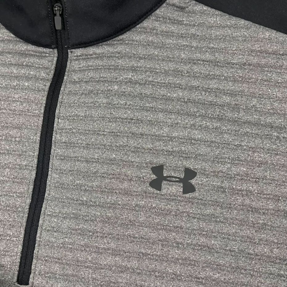 Under Armour Under Armour Pullover Jacket Mens XL Gray Quarter Zip ColdGear Performance Sports Outdoor Activewear Size US XL / EU 56 / 4 - 2 Thumbnail