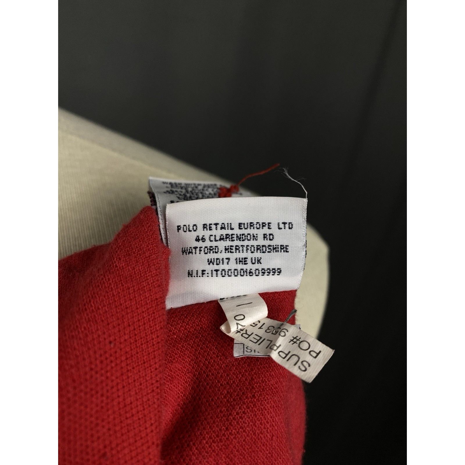Polo Ralph Lauren Polo by Ralph Lauren Big Logo Vintage Men's Red Collared Pol Size US L / EU 52-54 / 3 - 14 Thumbnail