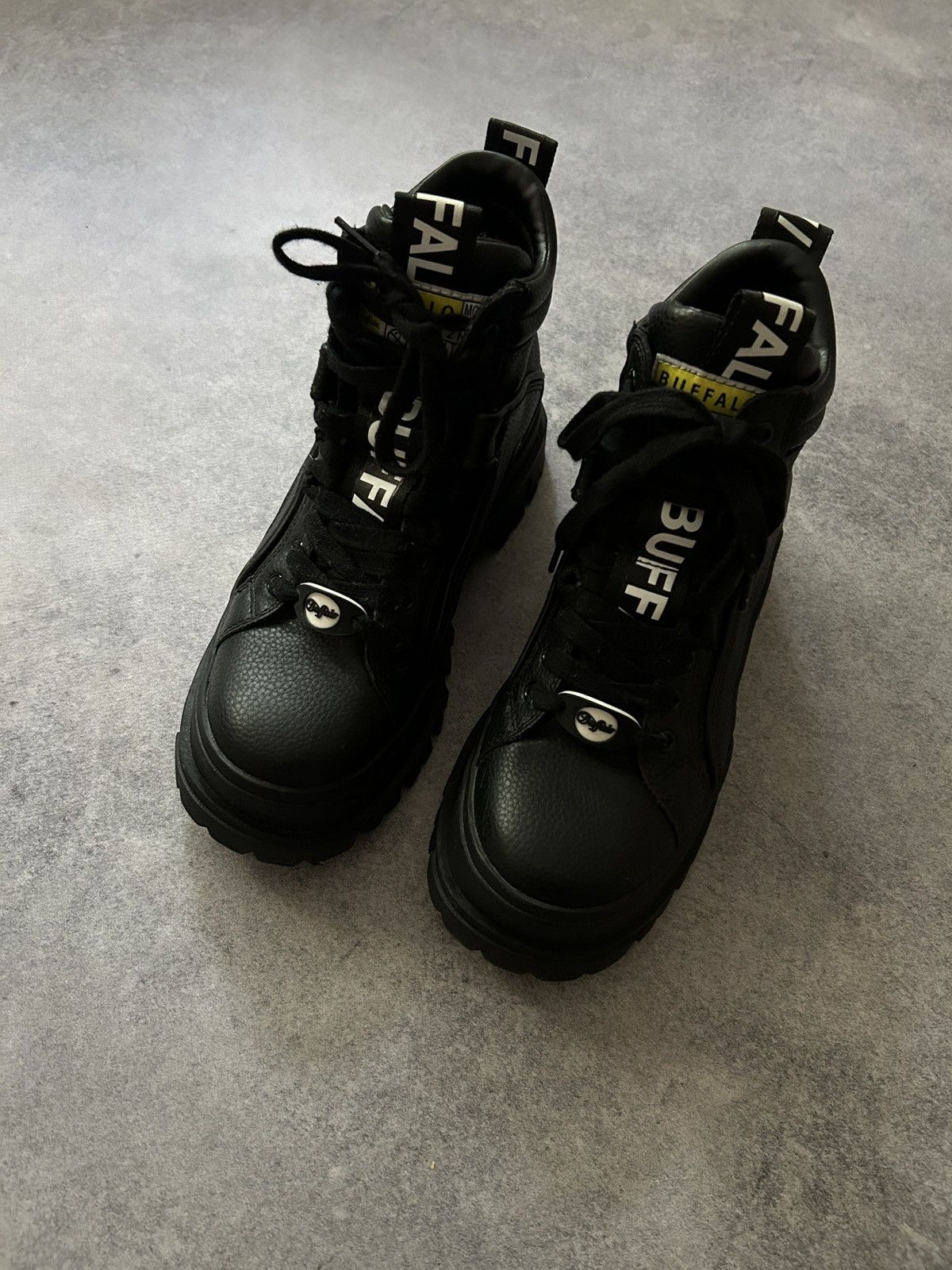 Leather Buffalo leather vegan boots shoes new rock style Size US 8.5 / IT 38.5 - 3 Thumbnail
