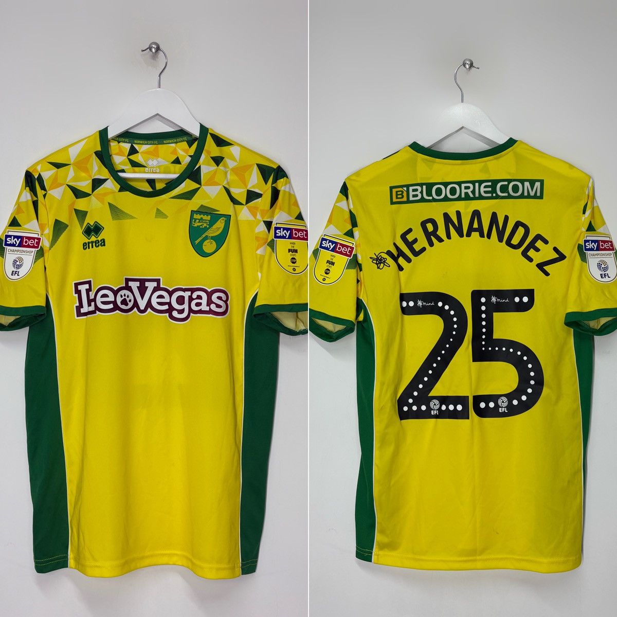 Other #25 Hernandez Norwich City Match Worn Player Issue Jersey Size US L / EU 52-54 / 3 - 1 Thumbnail