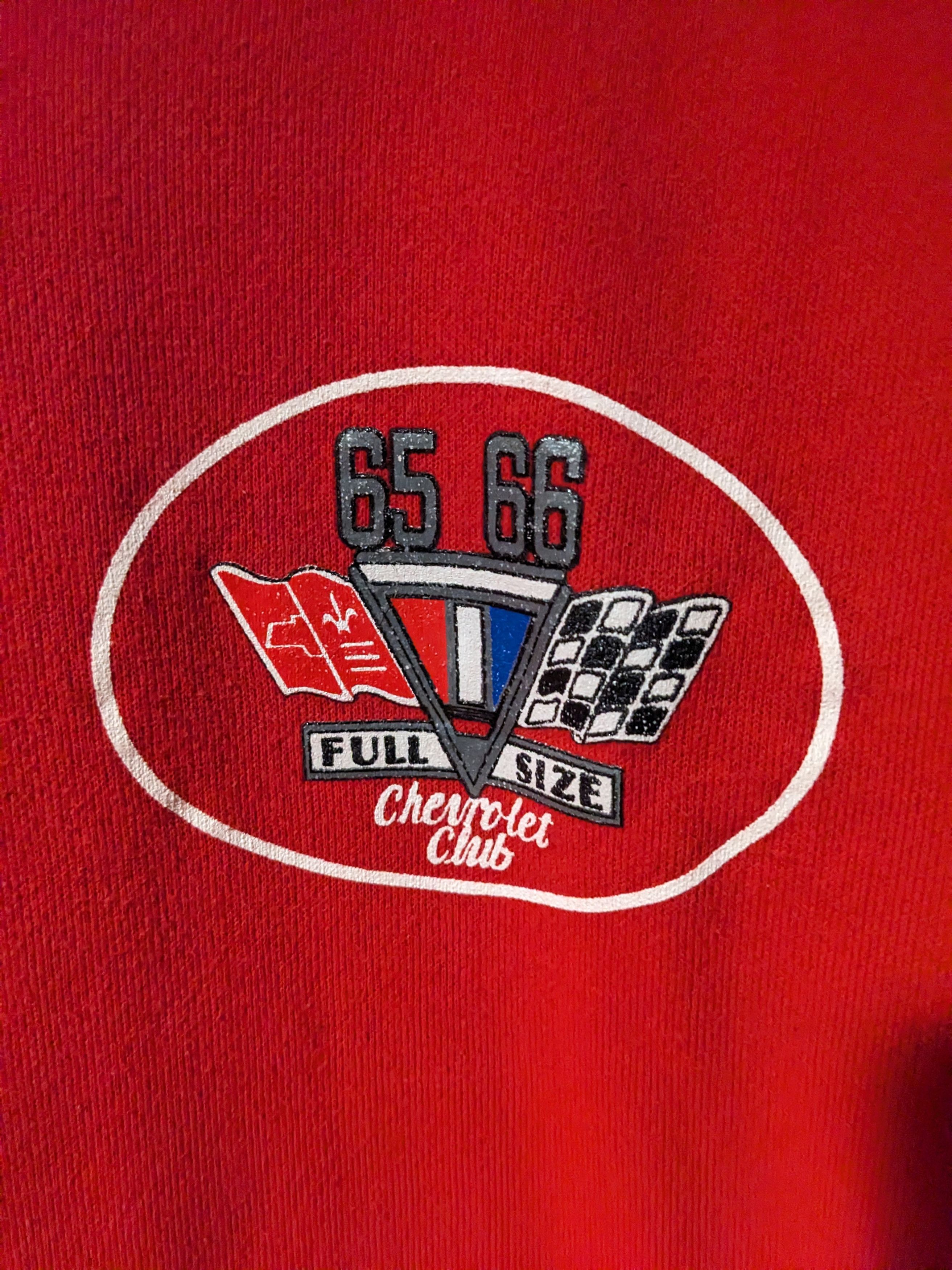 Chevrolet × Vintage Vintage Chevy Club Full Size Red Medium Sweatshirt Size US M / EU 48-50 / 2 - 2 Thumbnail