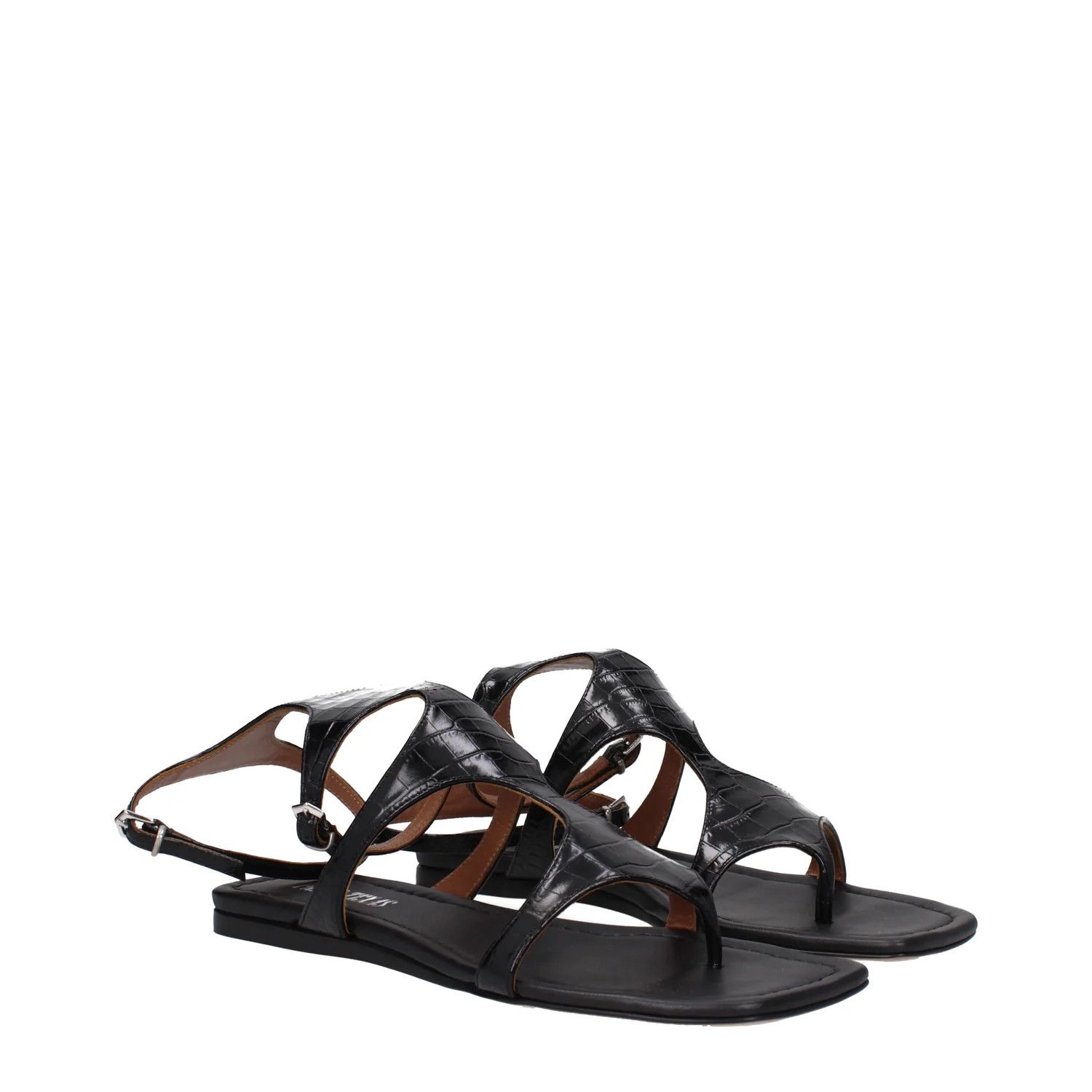 Paris Texas ob1o1e1124 Leather Flip Flops in Black Size US 7.5 / IT 37.5 - 2 Thumbnail