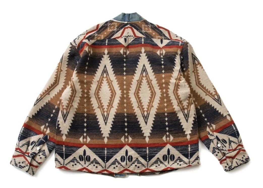 Japanese Brand [Greg Lauren style] Ethnic pattern cardigan Limited edition Size US L / EU 52-54 / 3 - 6 Thumbnail