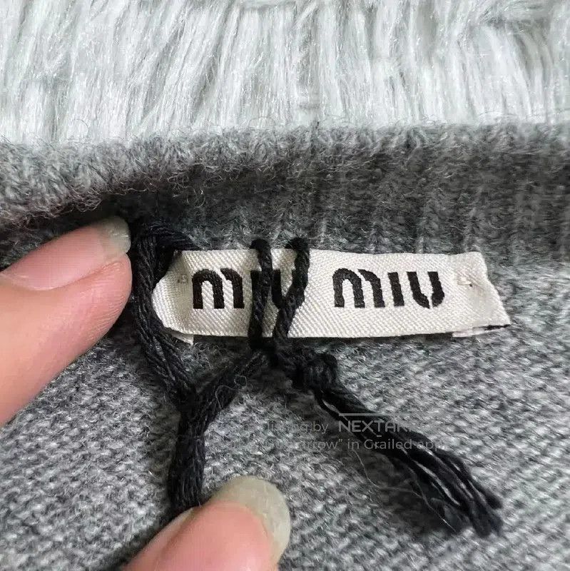 Miu Miu Gray Wool Men's Pullover Sweater .