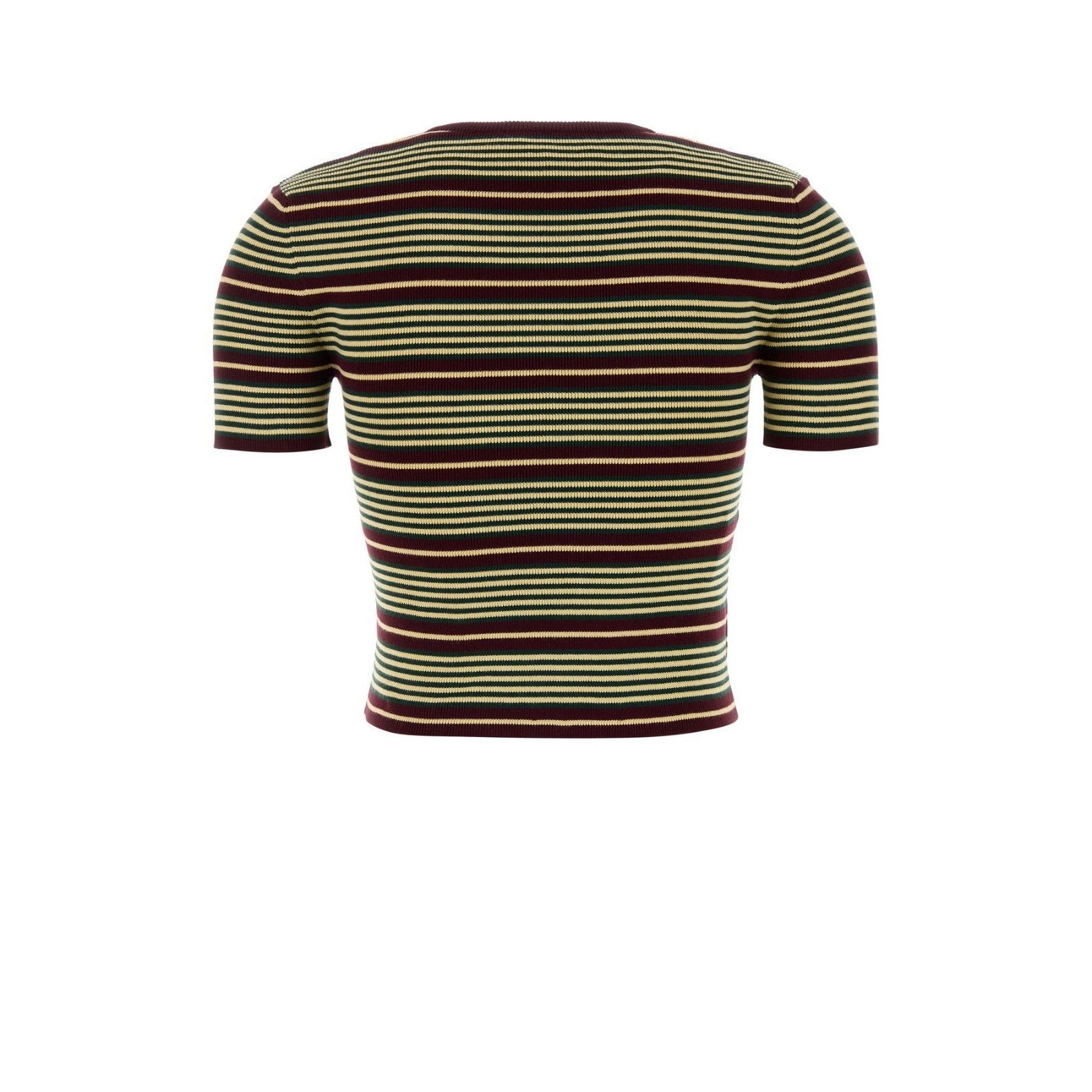 Prada PRADA Embroidered Cotton Blend T-shirt New & Authentic (Wome Size XS / US 0-2 / IT 36-38 - 2 Thumbnail