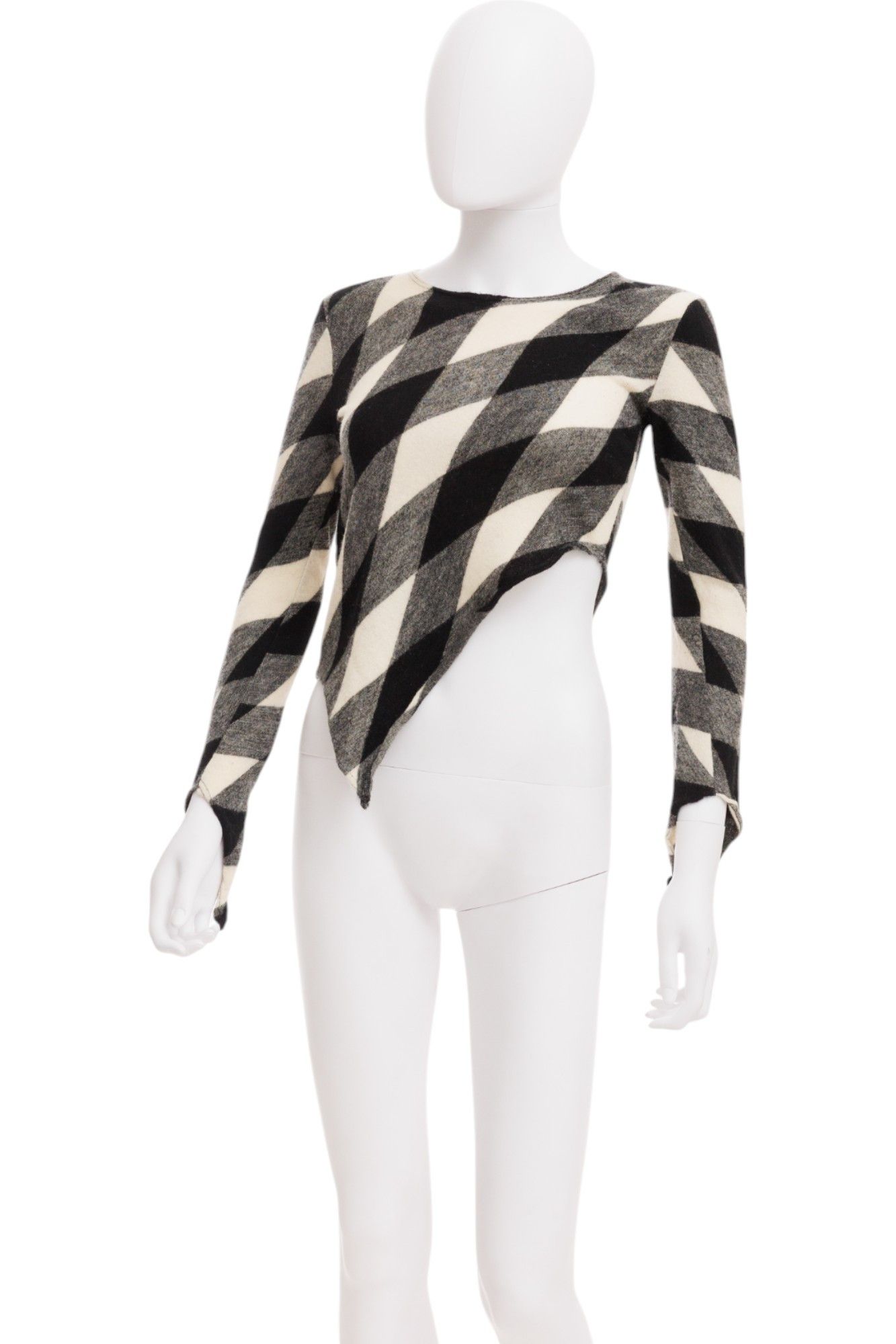 Comme des Garcons F/W 2010 Asymmetric Checkered Top Size M / US 6-8 / IT 42-44 - 3 Thumbnail
