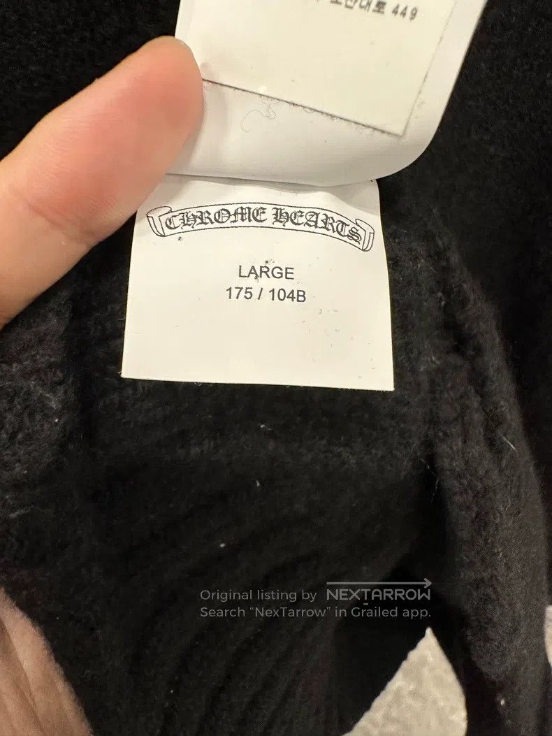 Chrome Hearts CHROME HEARTS Size L Sanskrit letter patch cashmere cardiga Size US L / EU 52-54 / 3 - 6 Thumbnail