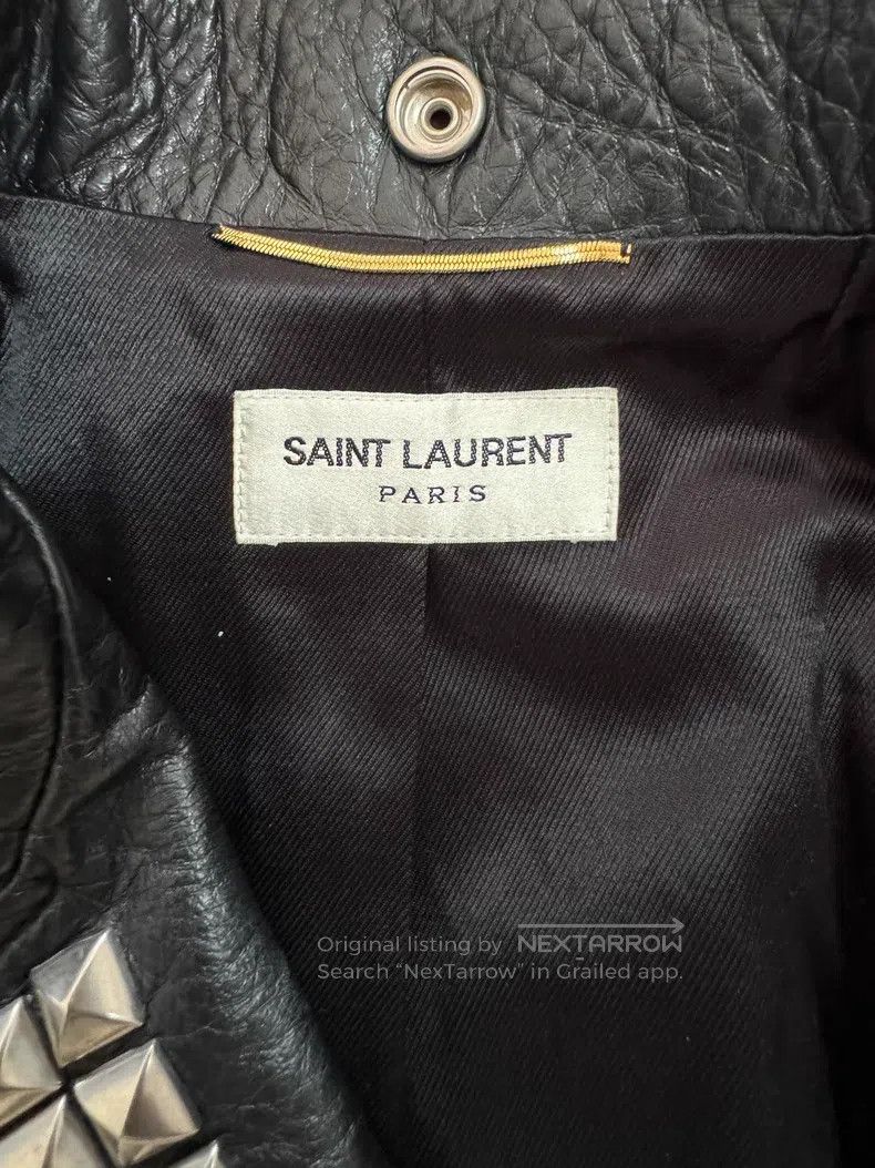 Saint Laurent Paris Saint Laurent Paris Heavy Duty Leather Jacket Size XS / US 0-2 / IT 36-38 - 3 Thumbnail