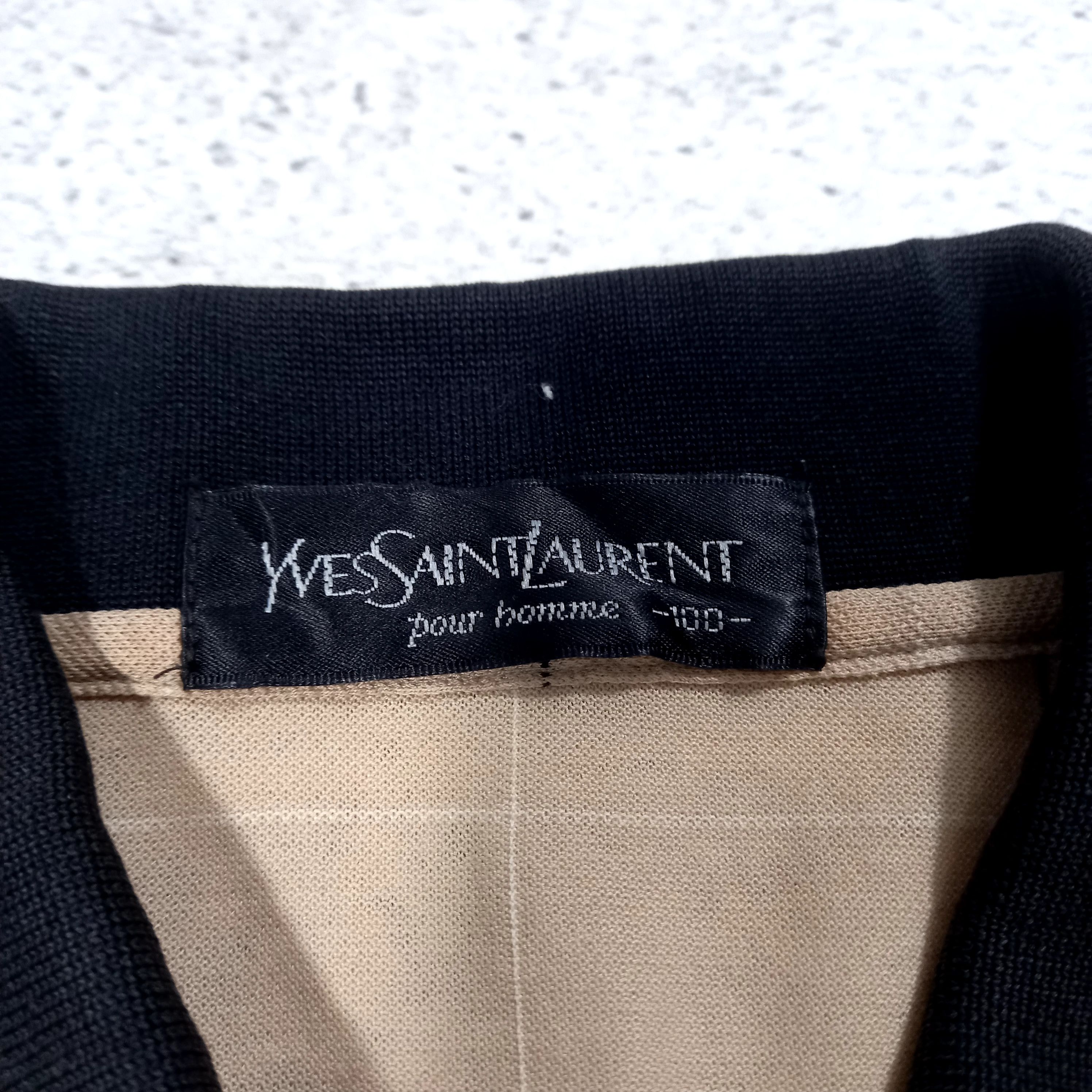Yves Saint Laurent Yves Saint Laurent Pour Homme Plaid Polo Shirt Size US L / EU 52-54 / 3 - 3 Thumbnail