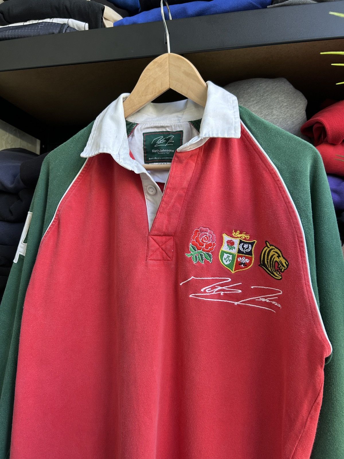 Rugby Ralph Lauren × Vintage Vintage Martine Johnson 🏉rare rugby long-sleeved jersey Size US M / EU 48-50 / 2 - 2 Thumbnail