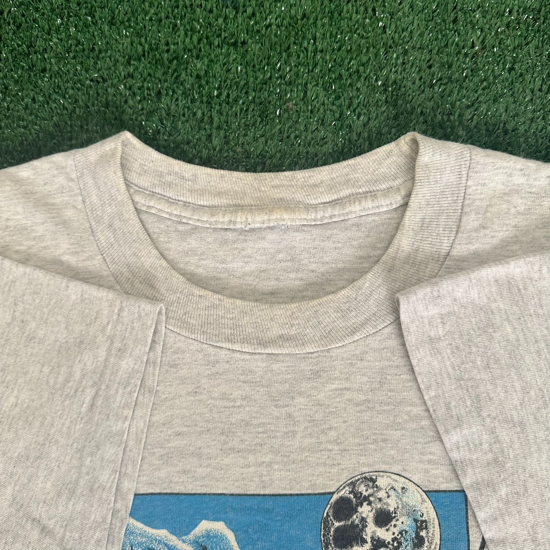 Vintage Vintage 90s Timber Wolf Nature T-Shirt Western Single Stitch Size US XL / EU 56 / 4 - 5 Thumbnail