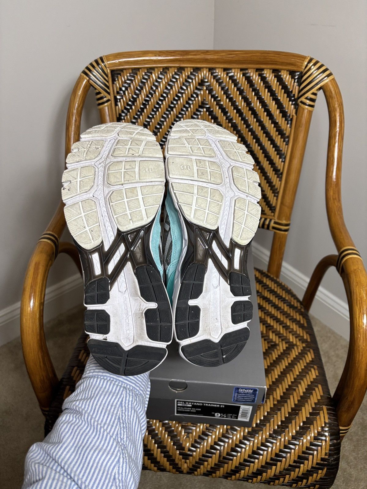 Asics × Awake NY ASICS Gel Kayano 21 Awake NY Aqua Size 9.5 Size US 9.5 / EU 42-43 - 6 Thumbnail
