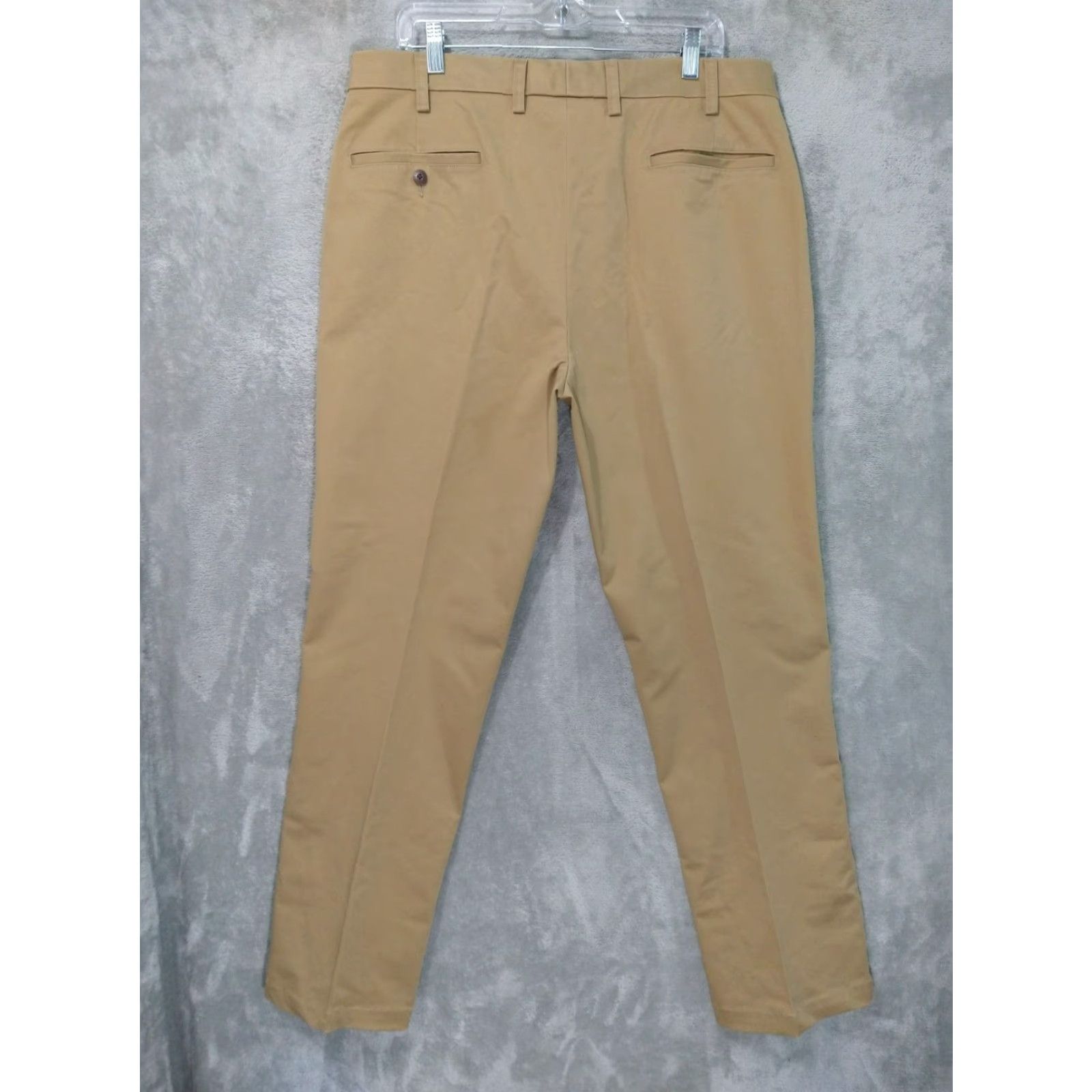 Orvis Orvis Pants Mens 36 x 32 Beige Chino Flat Front Mid Rise Cotton Casual Preppy Style: Chino, Beige, Cotton, Regular, Mens Size US 36 / EU 52 - 2 Thumbnail