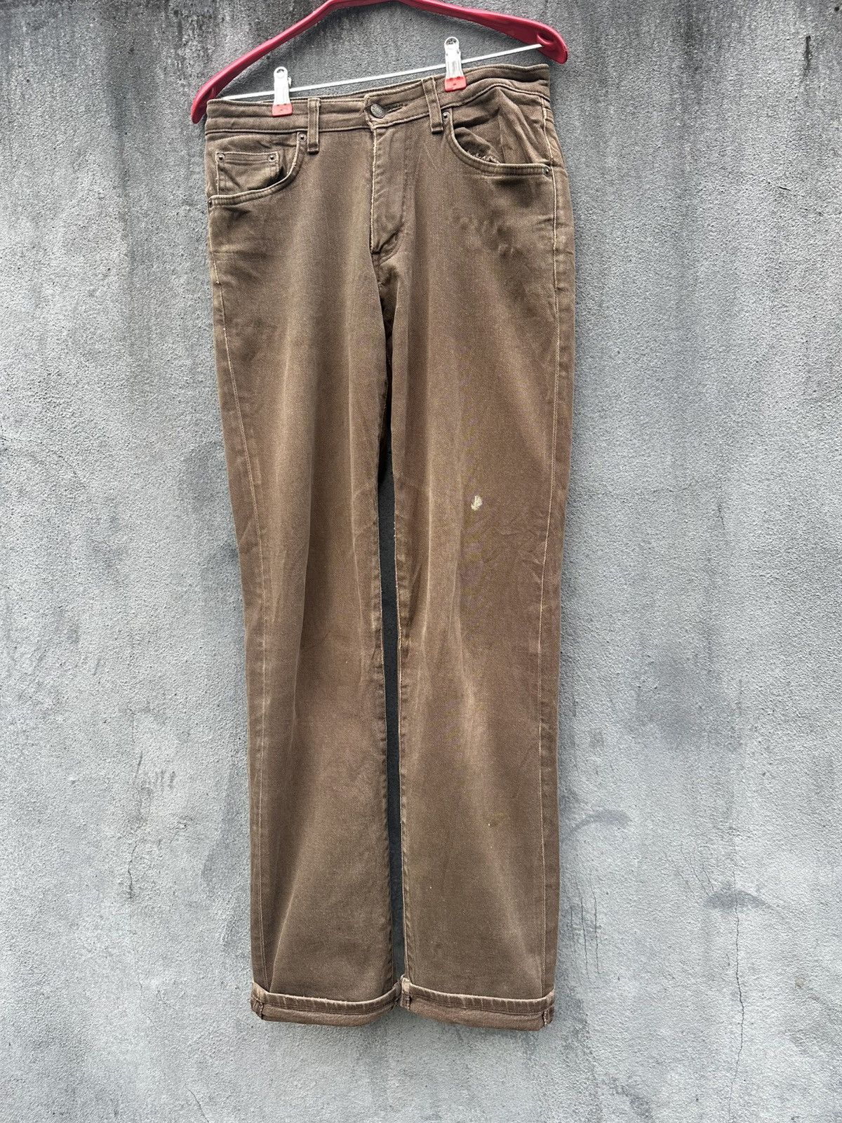 Edwin 👹Vintage Edwin 503 Flex Baggy Brown Jeans Size US 27 - 3 Thumbnail