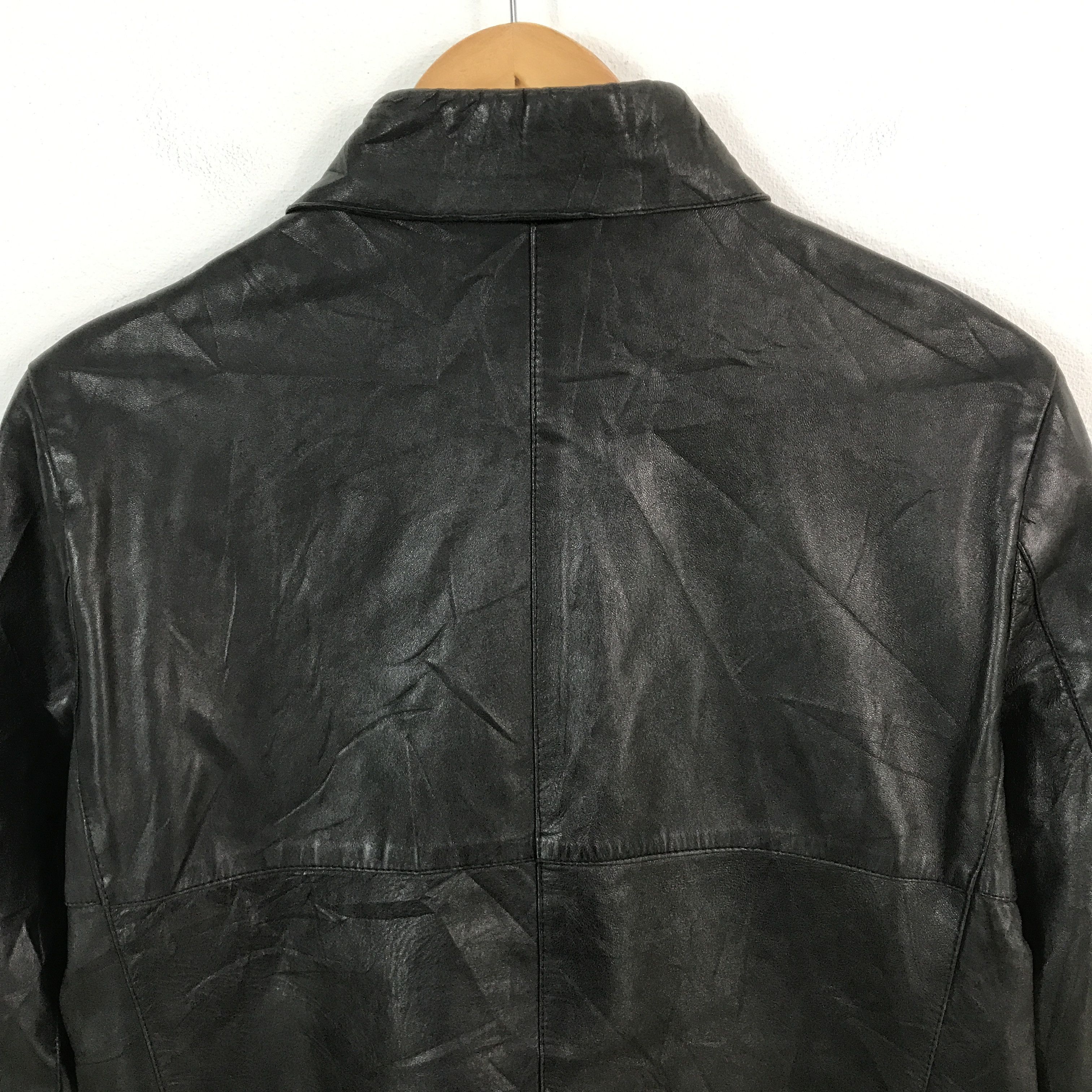 Japanese Brand bosch leather faded leather zipper jacket Size US M / EU 48-50 / 2 - 4 Thumbnail