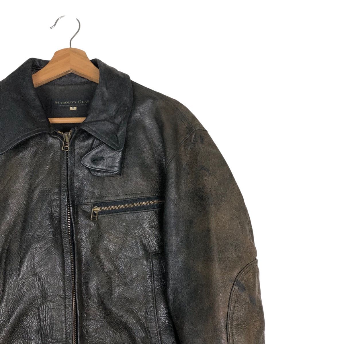 Japanese Brand Vintage Soft Leather Biker Jacket Harold’s Gear IsseyMiyake Size US M / EU 48-50 / 2 - 6 Thumbnail