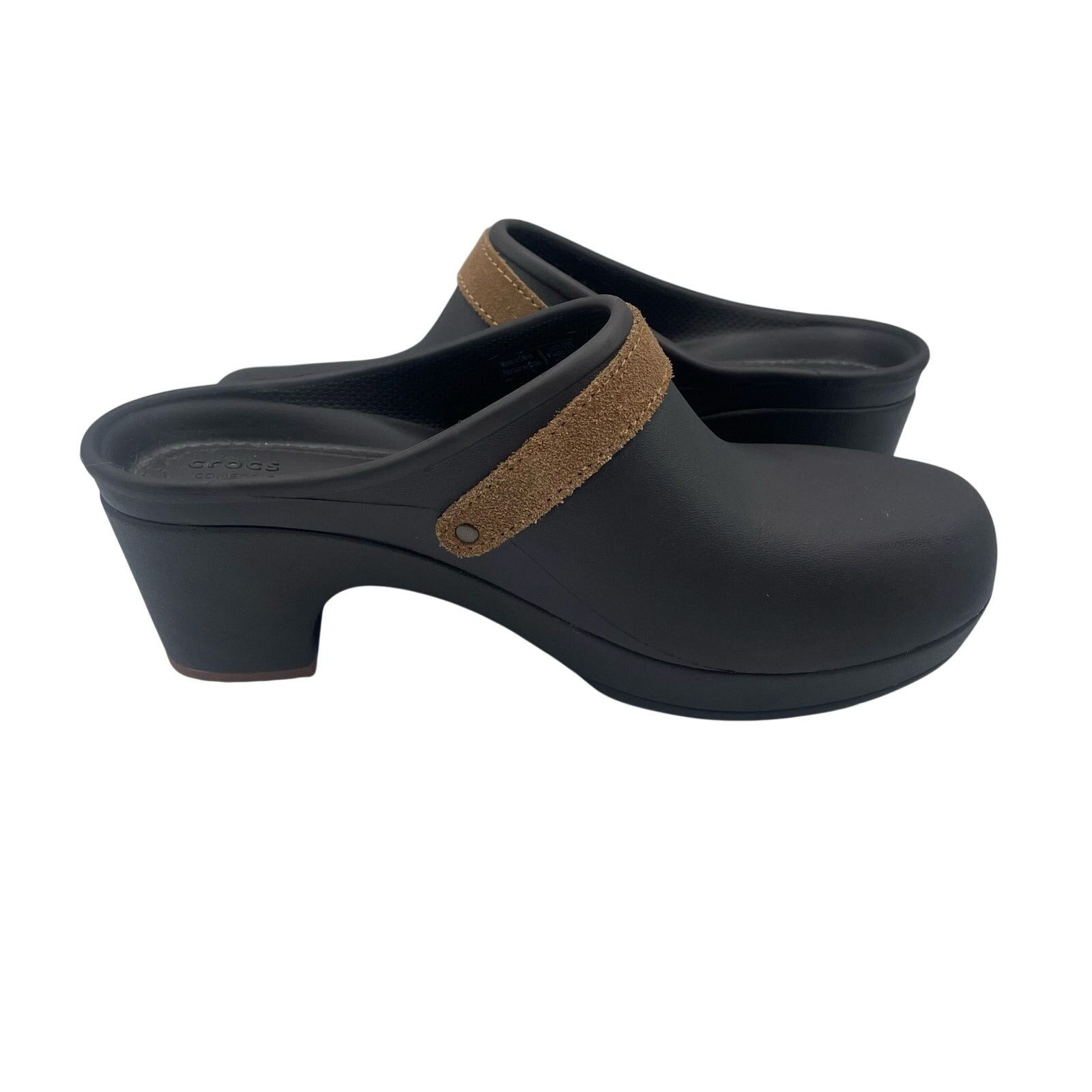 Crocs Crocs Sarah Mule Clog Heels Shoes Comfort Brown Womens 6 Size US 6 / IT 36 - 4 Thumbnail