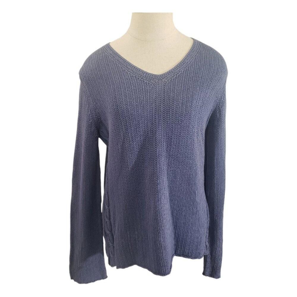 Tommy Bahama CT1978 Tommy Bahama Violet Knit Sweater S Size S / US 4 / IT 40 - 1 Thumbnail