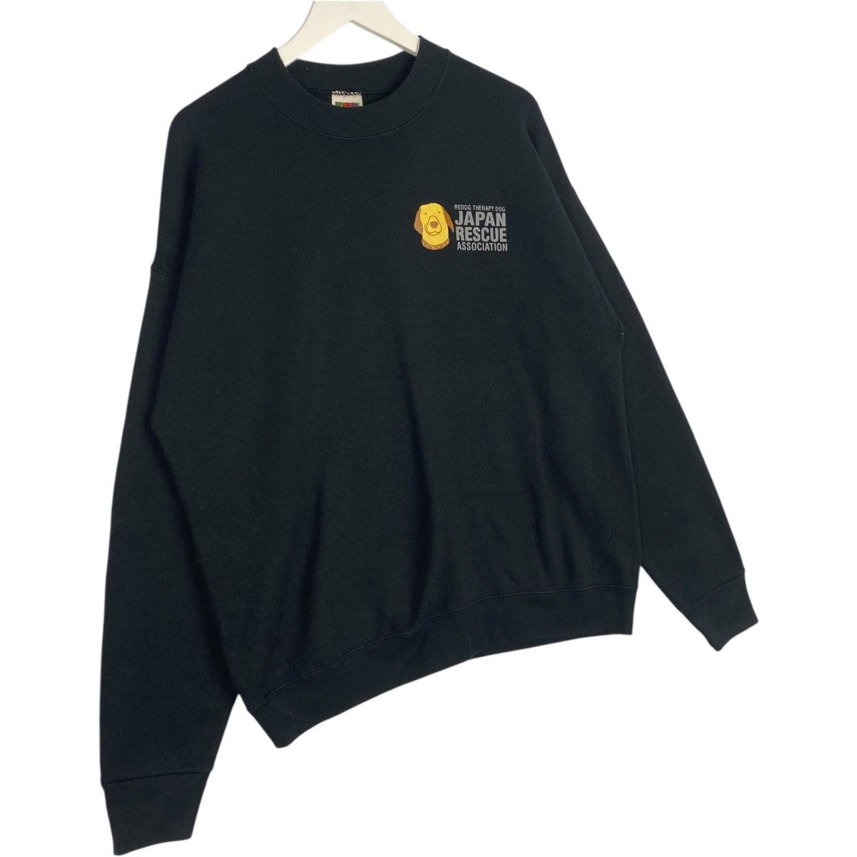 Vintage Vintage Fruit Of The Loom Sweatshirt Black Pullover Size M Size US L / EU 52-54 / 3 - 3 Thumbnail