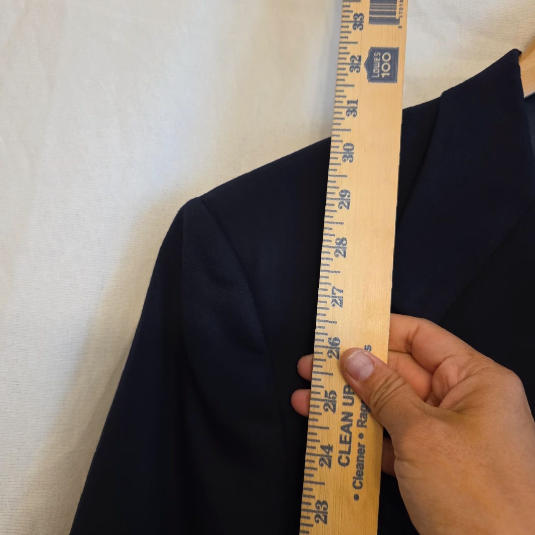 Oscar De La Renta Oscar de la Renta Suit Jacket Mens 40 Blue Classic Formal Colombia FLAWS Size 40R - 6 Thumbnail