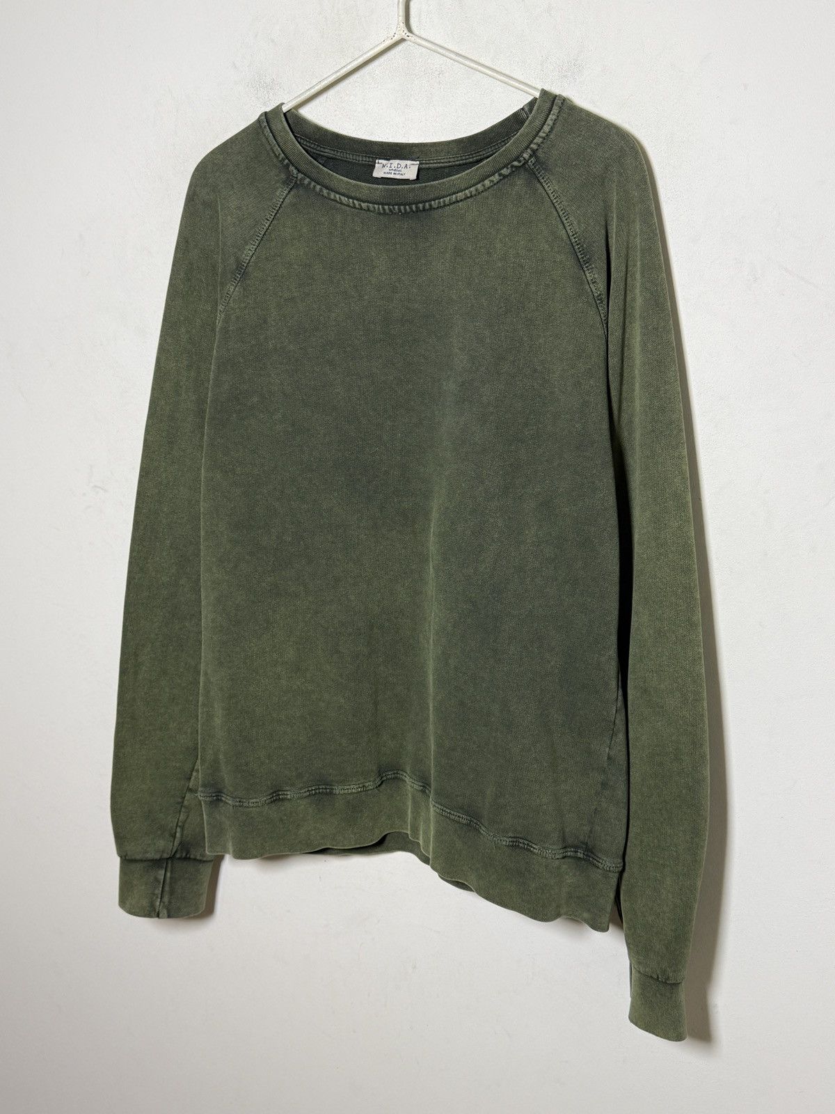 Seditionaries Washed green raglan sweatshirt by M.I.D.A. Size US L / EU 52-54 / 3 - 2 Thumbnail