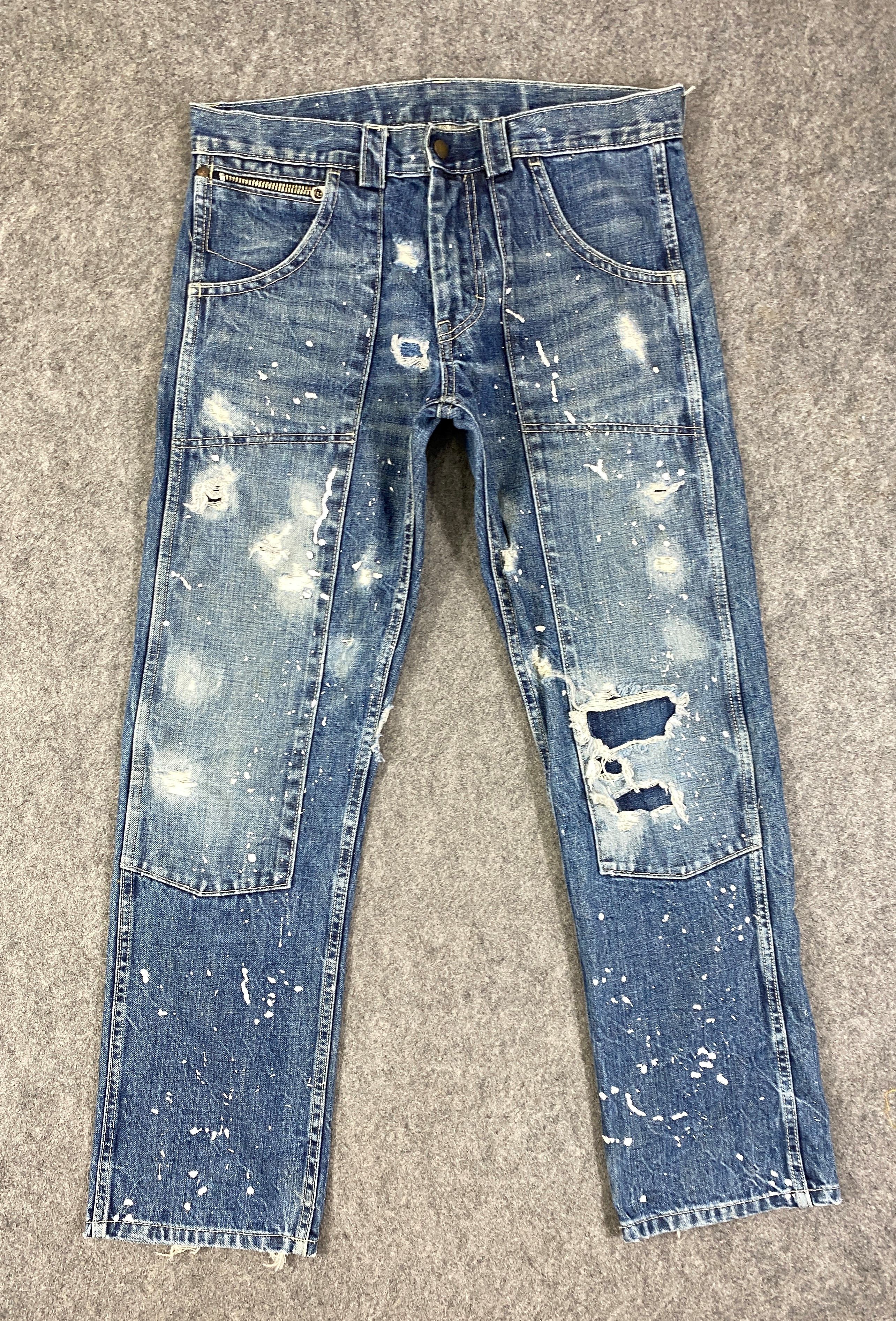 Hysteric Glamour Vintage Alternative Painter Jeans 33x28.5 Denim - JN3261 Size US 33 - 1 Thumbnail