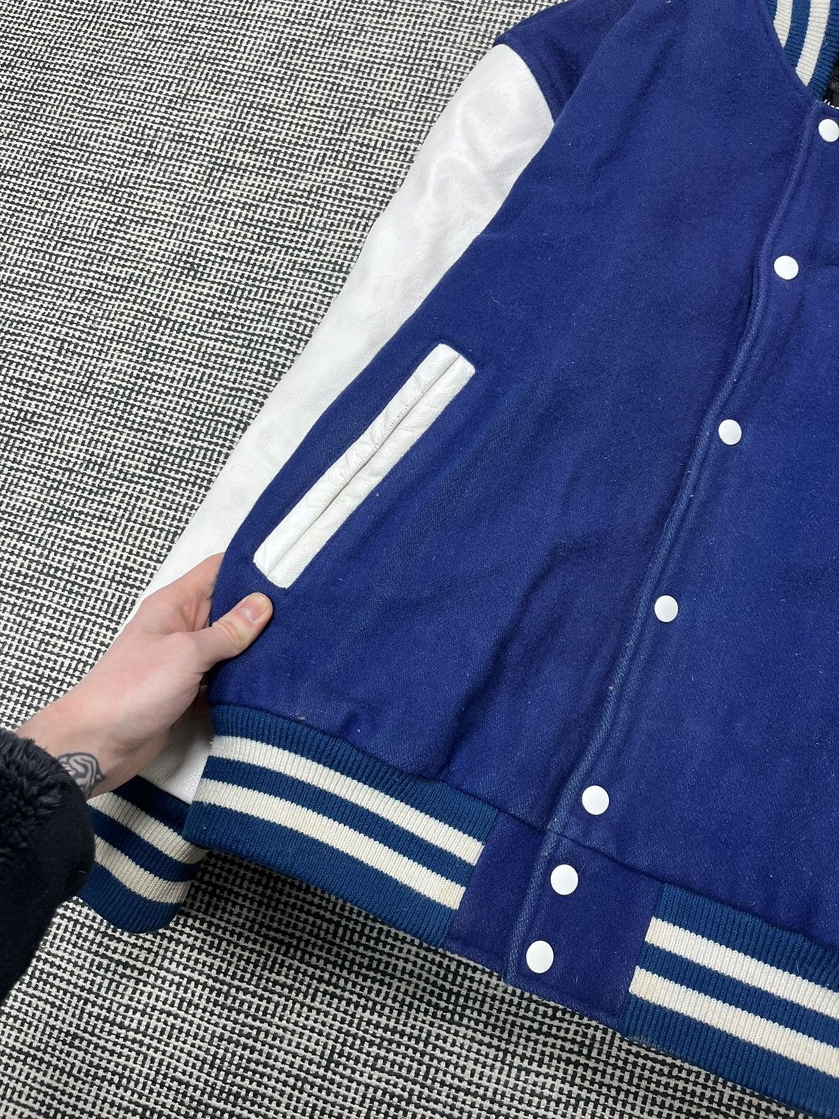 Stewart & Strauss Wool & leather blue stewart & strauss varsity jacket Size US L / EU 52-54 / 3 - 5 Thumbnail