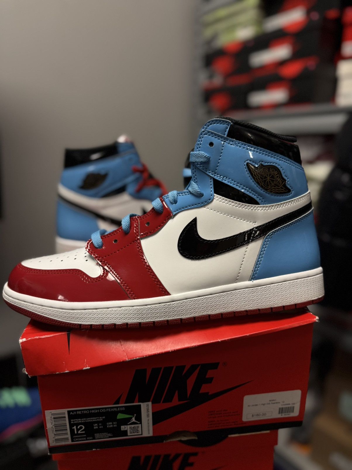 Jordan Brand × Nike Jordan 1 High Fearless Size 12 Clean Condition 🧼 Size US 12 / EU 45 - 1 Thumbnail
