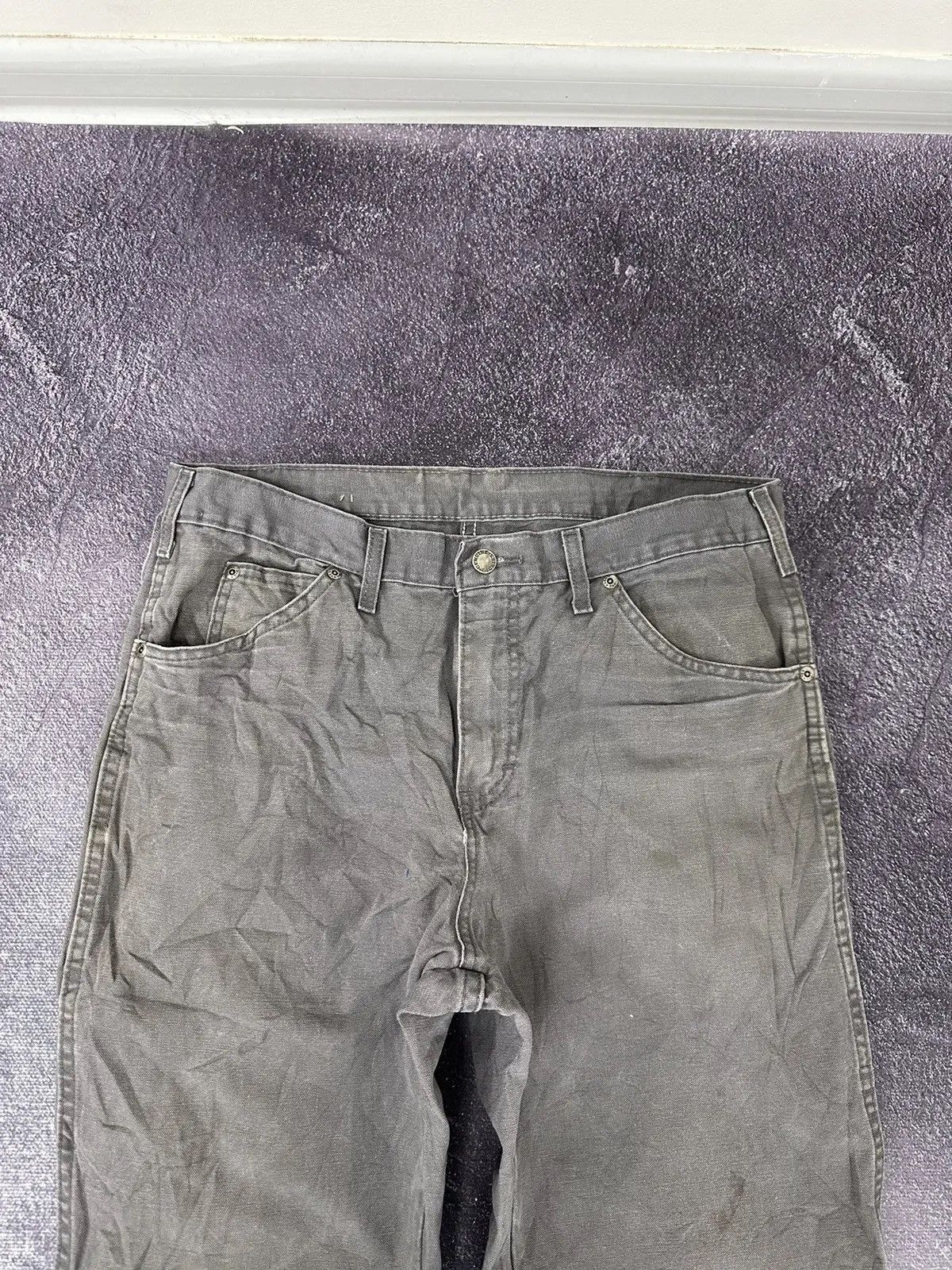 Dickies × Vintage Vintage Dickies USA Faded Gray Work Hype Pants Jeans Size US 32 / EU 48 - 10 Thumbnail