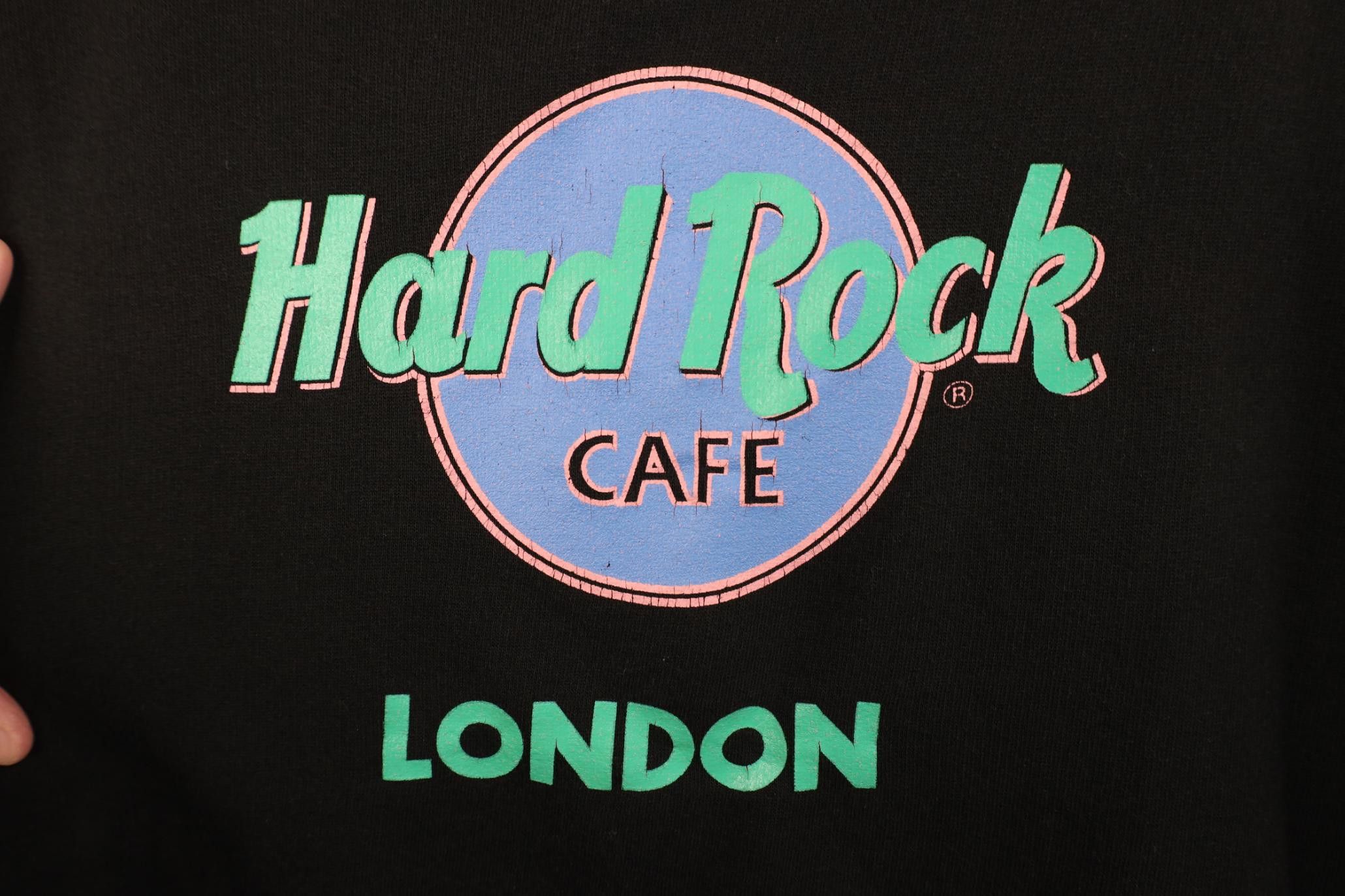 Hard Rock Cafe Vintage 90s Hard Rock Cafe Spell London Crewneck Sweatshirt Size US XL / EU 56 / 4 - 4 Thumbnail