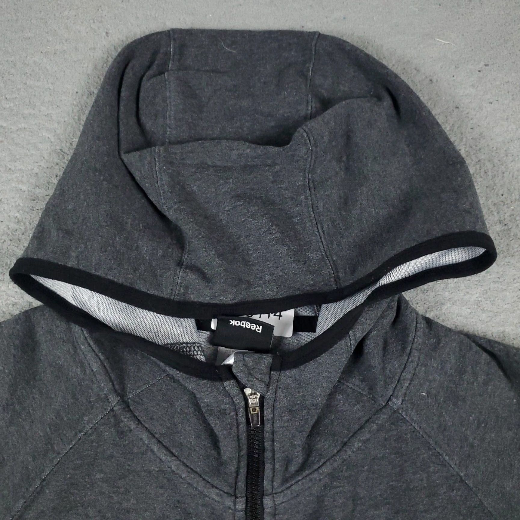 Reebok Reebok Hoodie Womens Small Gray Full Zip Sweatshirt Size S / US 4 / IT 40 - 2 Thumbnail