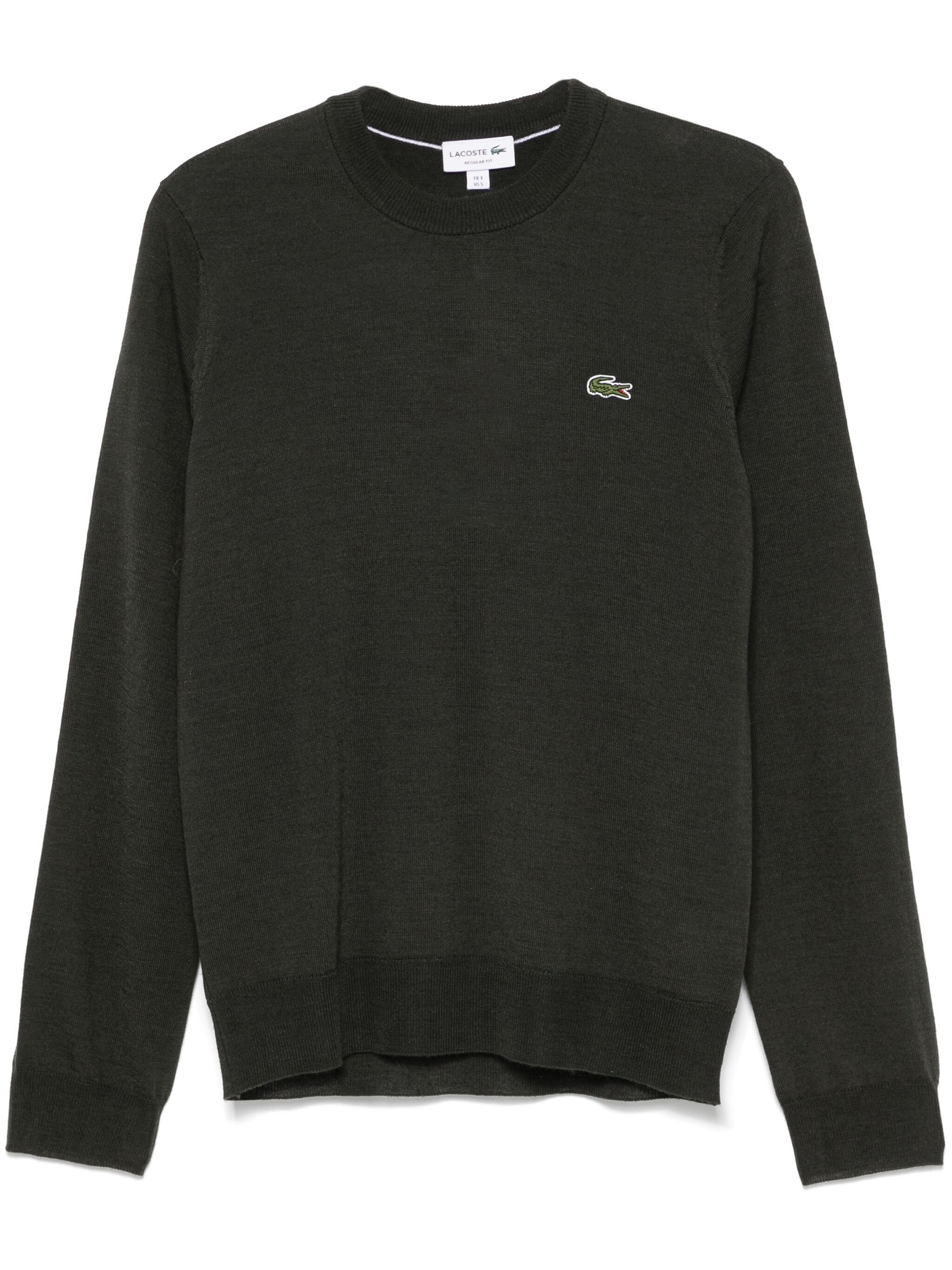 Lacoste o1s22i1n1124 Wool Blend Pullover Sweater in Khaki Size US XXL / EU 58 / 5 - 1 Thumbnail