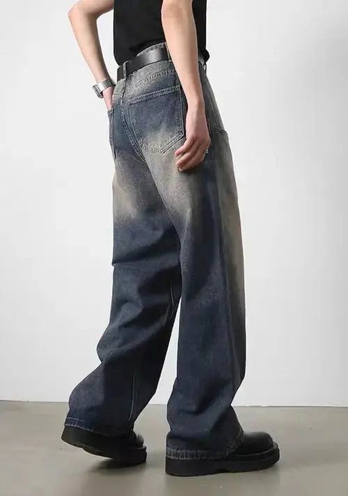 Japanese Brand × Jean Retro distressed blue washed patchwork pocket jeans Size US 32 / EU 48 - 2 Thumbnail