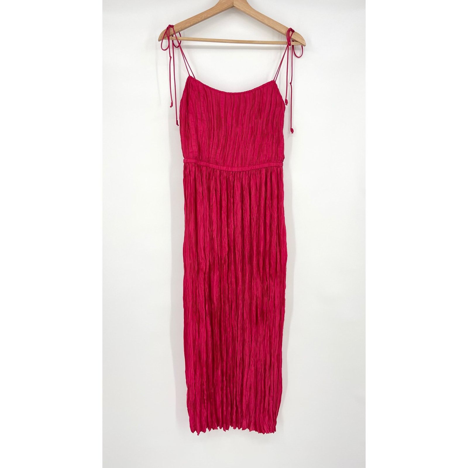 Ulla Johnson Ulla Johnson | Orla Dress Orchid Pink Crinkle Pleated Midi 8 Size M / US 6-8 / IT 42-44 - 4 Thumbnail