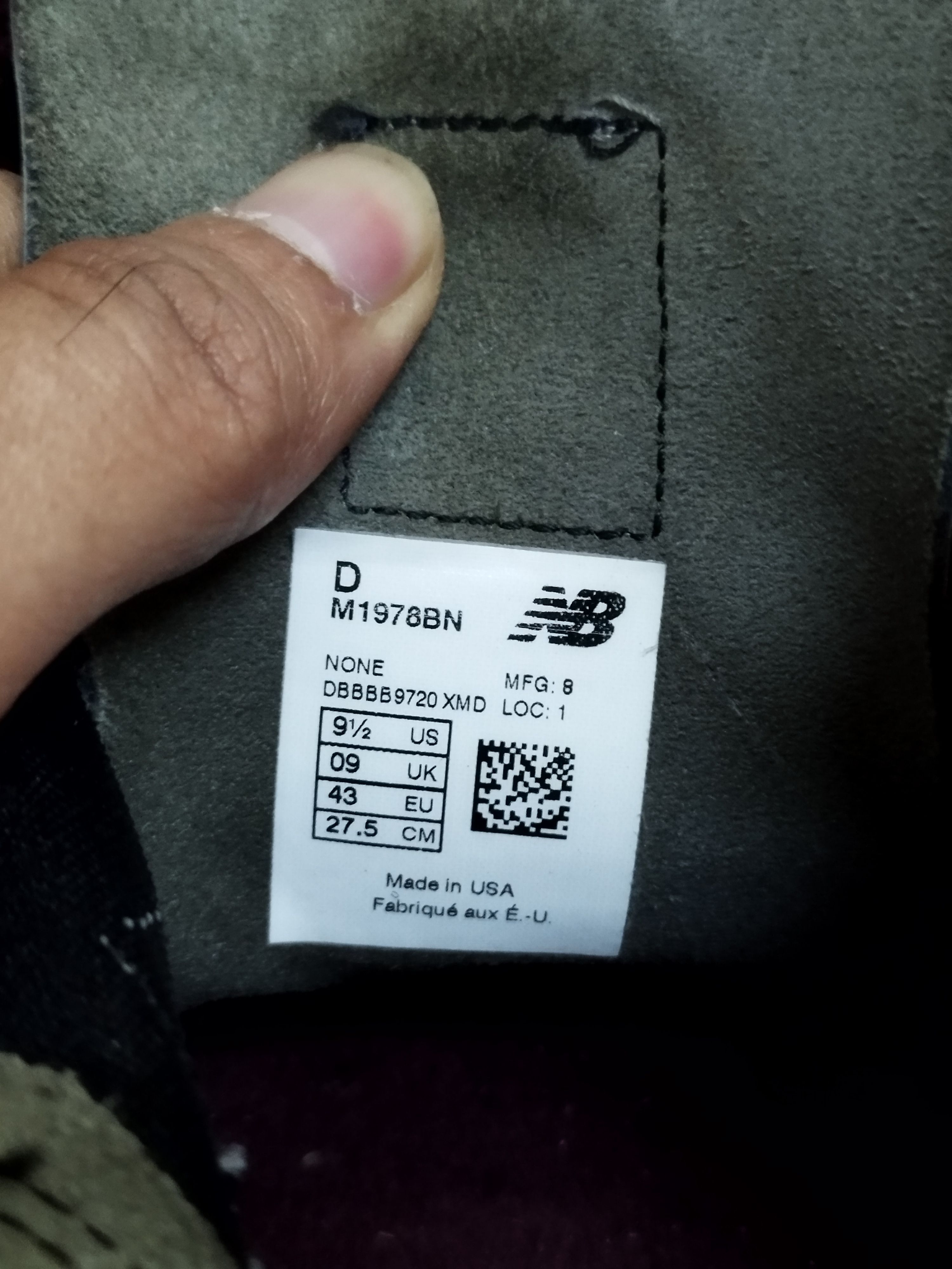 New Balance Vintage New Balance M1978BN Burgundy Size US 8 / EU 41 - 6 Thumbnail