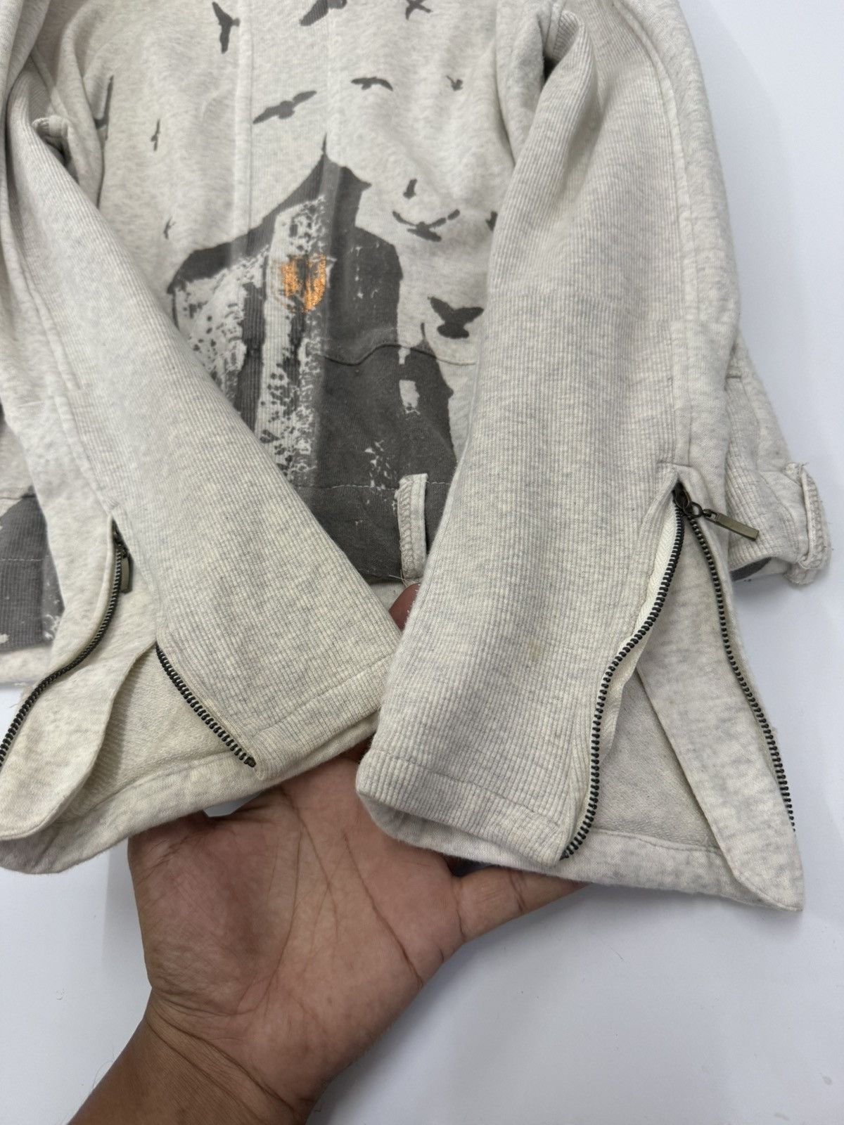 In The Attic 🔥 ANARCHISM LAGUST GOTHIC CROPED SWEAT JACKET Size XS / US 0-2 / IT 36-38 - 19 Thumbnail