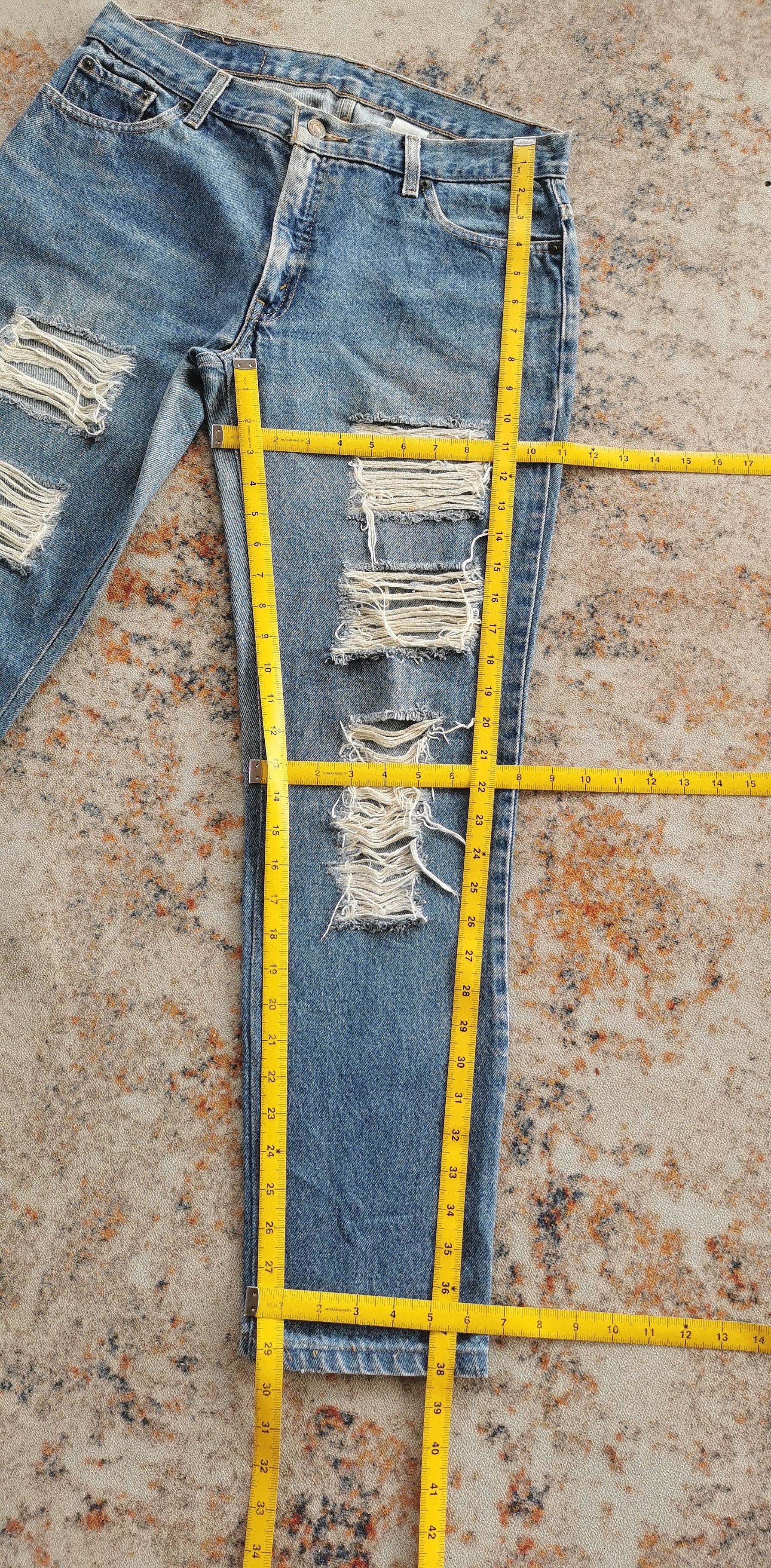 Levi's 90s vintage levis orange tab distressed jeans size 32'x29.5' Size 32" / US 10 / IT 46 - 7 Thumbnail
