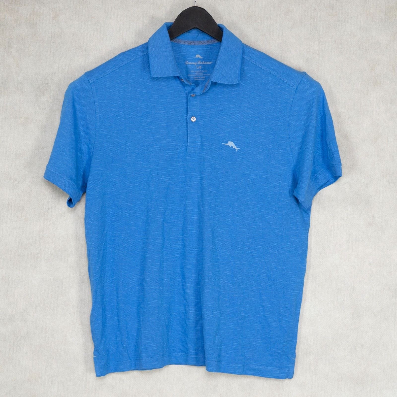 Tommy Bahama Tommy Bahama Portola Point Space Dyed Stripe Polo Shirt Size US L / EU 52-54 / 3 - 1 Thumbnail