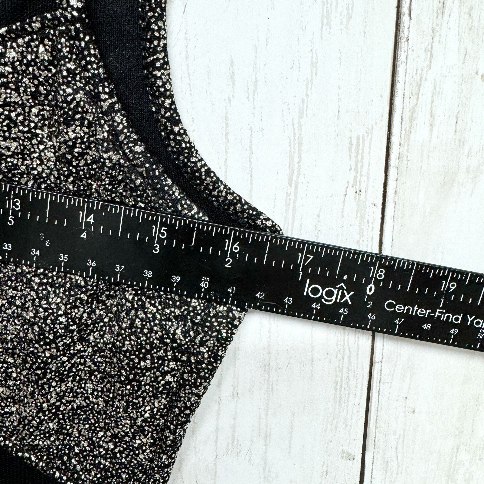 Other Sabora Dress Large Sleeveless Crew Midi Gray Sparkle Mesh Size L / US 10 / IT 46 - 4 Thumbnail