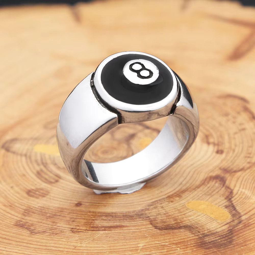 Jewelry 8 Eight Pool Billiard Ring Size ONE SIZE - 4 Thumbnail
