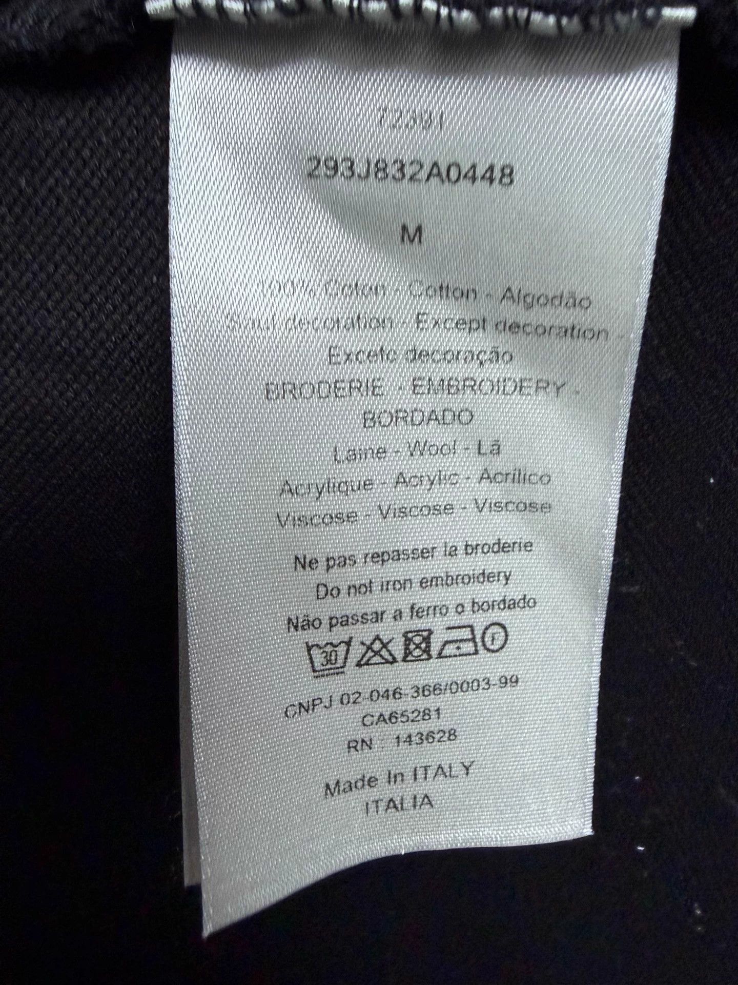 Dior Dior embroidered black Polo shirt M Size US M / EU 48-50 / 2 - 4 Thumbnail