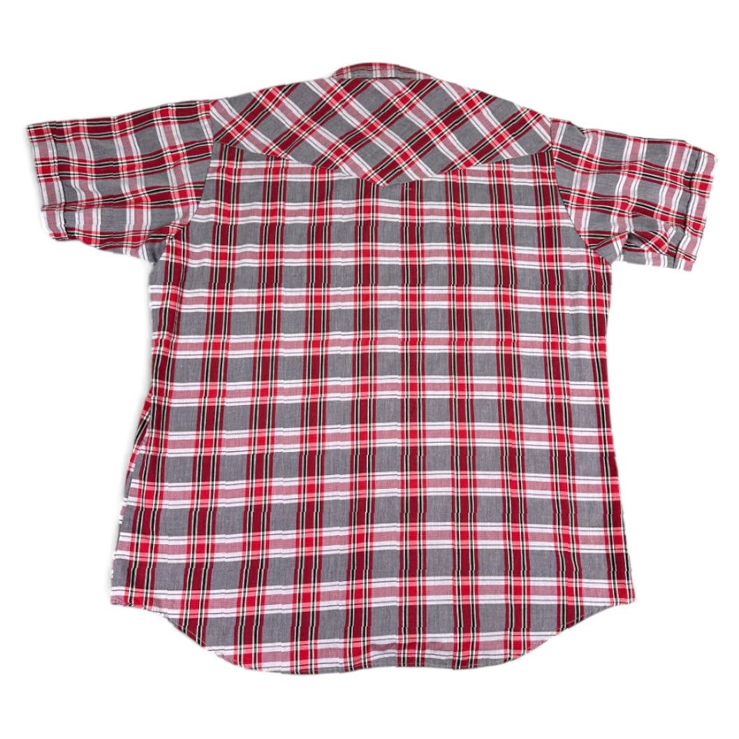 Vintage VINTAGE Ely Cattleman Western Shirt Red Plaid Pearl Snap XXL XL Short Sleeve Mens Size US XL / EU 56 / 4 - 3 Thumbnail
