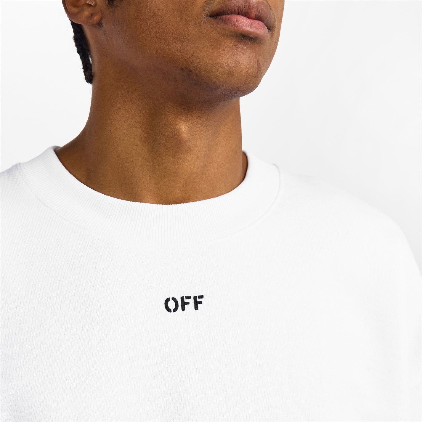 Off-White o1g2r1mq0226 Skate Crew Sweatshirt In White Size US XL / EU 56 / 4 - 6 Thumbnail