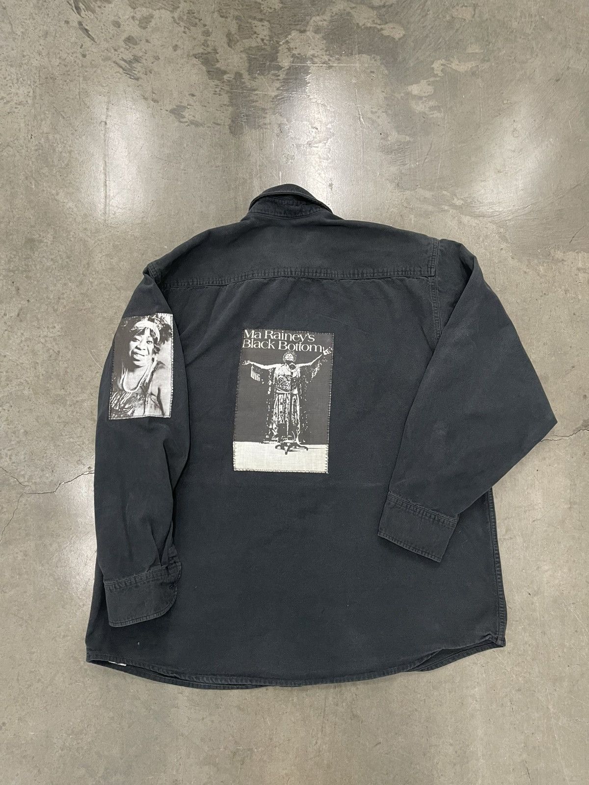 Other MA RAINEY "MOONSHINE BLUES" PATCHWORK BLACK FLANNEL SHIRT Size US L / EU 52-54 / 3 - 2 Thumbnail