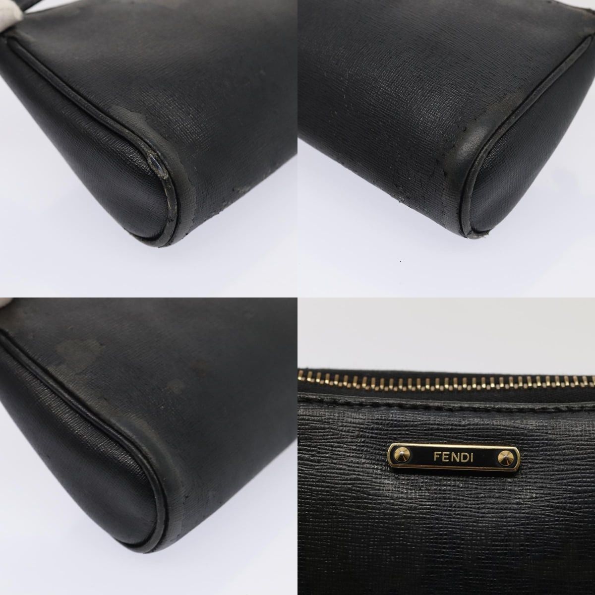 Fendi FENDI Shoulder Bag Leather Navy Size ONE SIZE - 10 Thumbnail