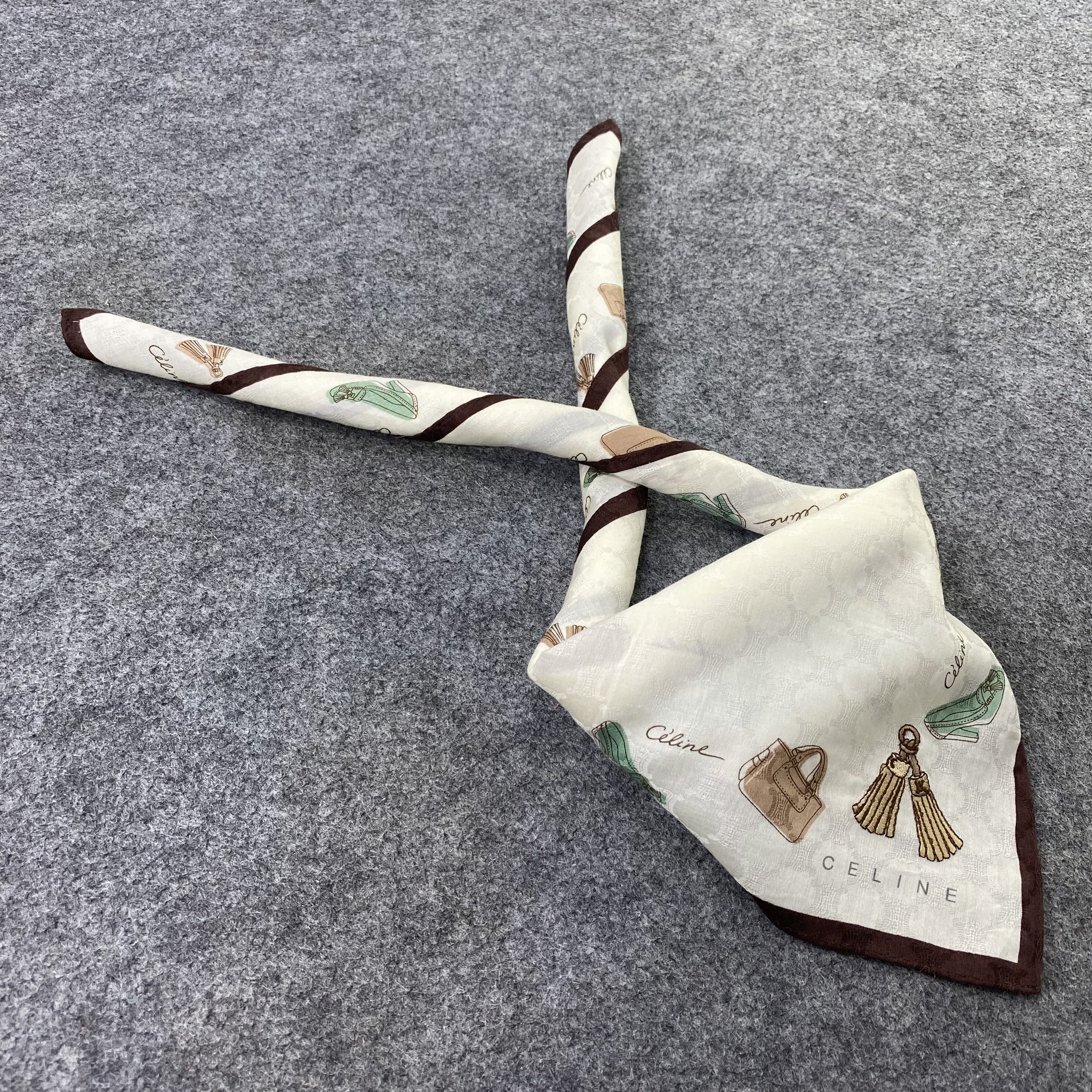 Celine Celine Handkerchief Neckerchief Bandana-B1688 Size ONE SIZE - 1 Thumbnail