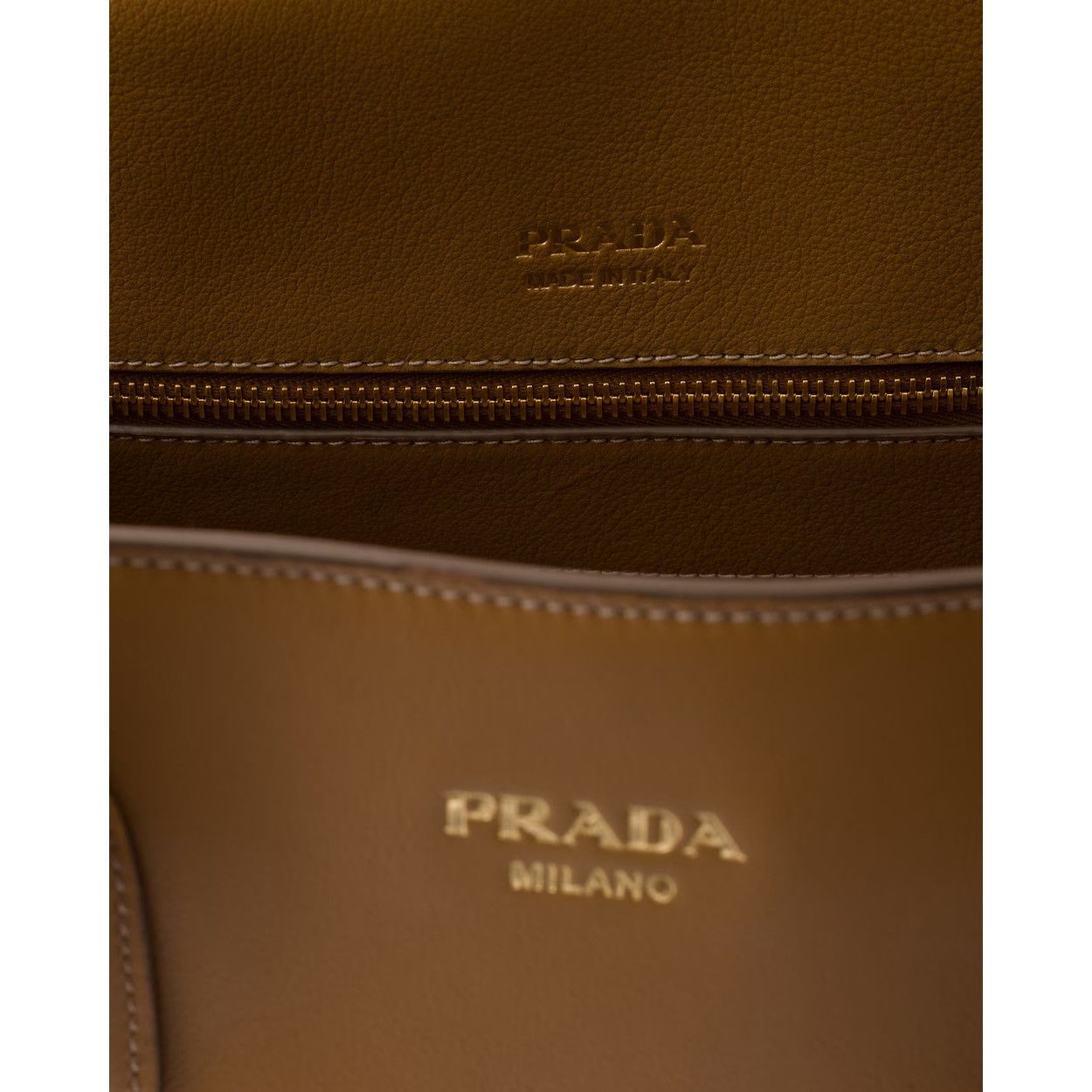 Prada PRADA $4300 Caramel Leather Large Tote Bag New & Authentic Size ONE SIZE - 4 Thumbnail